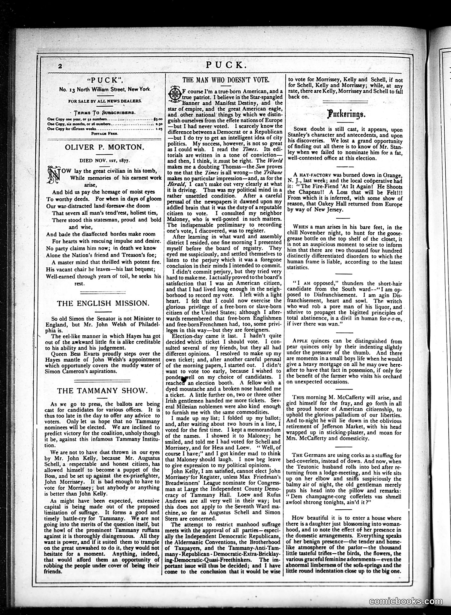 Puck — November 7, 1877 — page 2