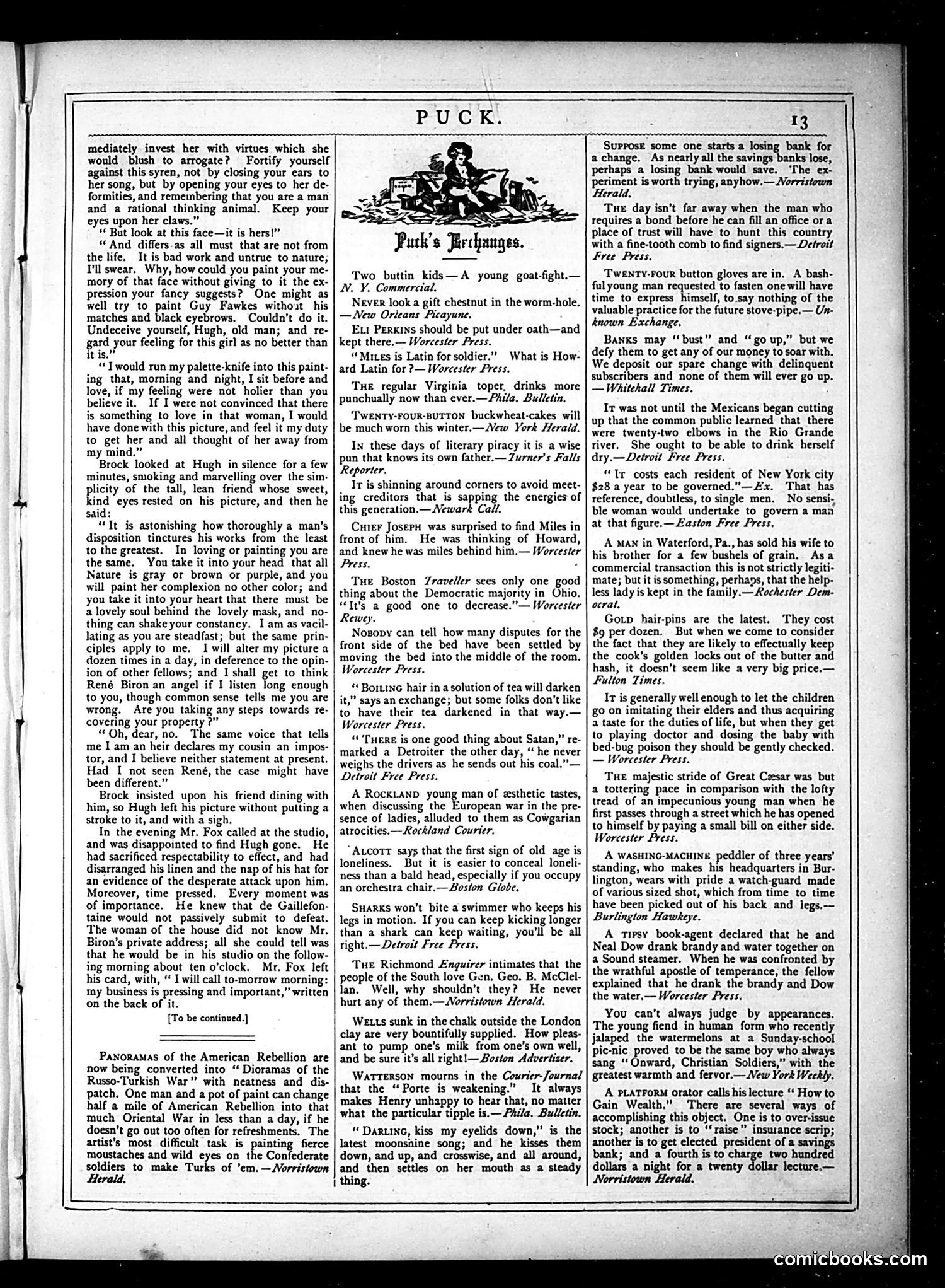 Puck — November 7, 1877 — page 13
