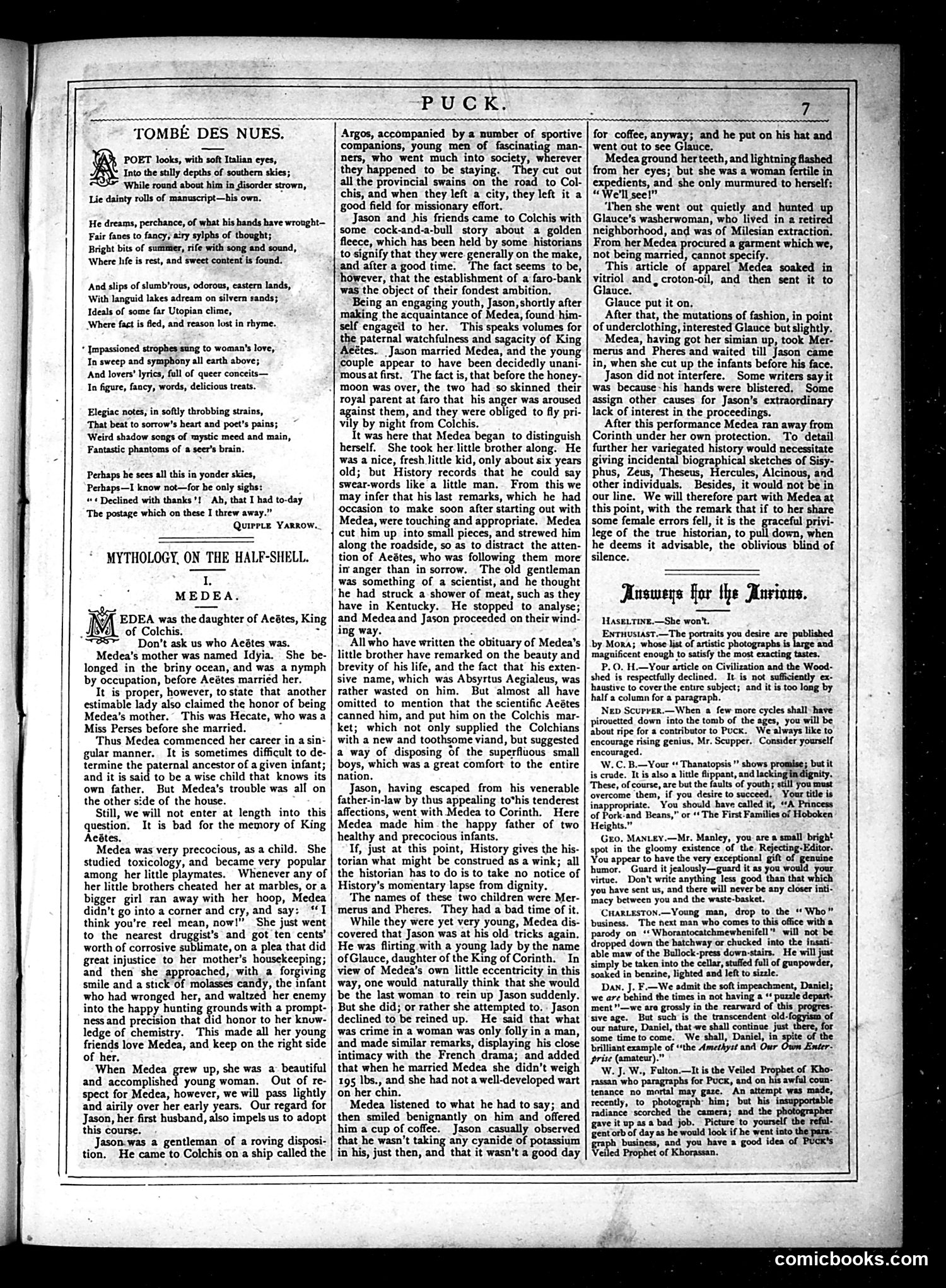 Puck — November 14, 1877 — page 7