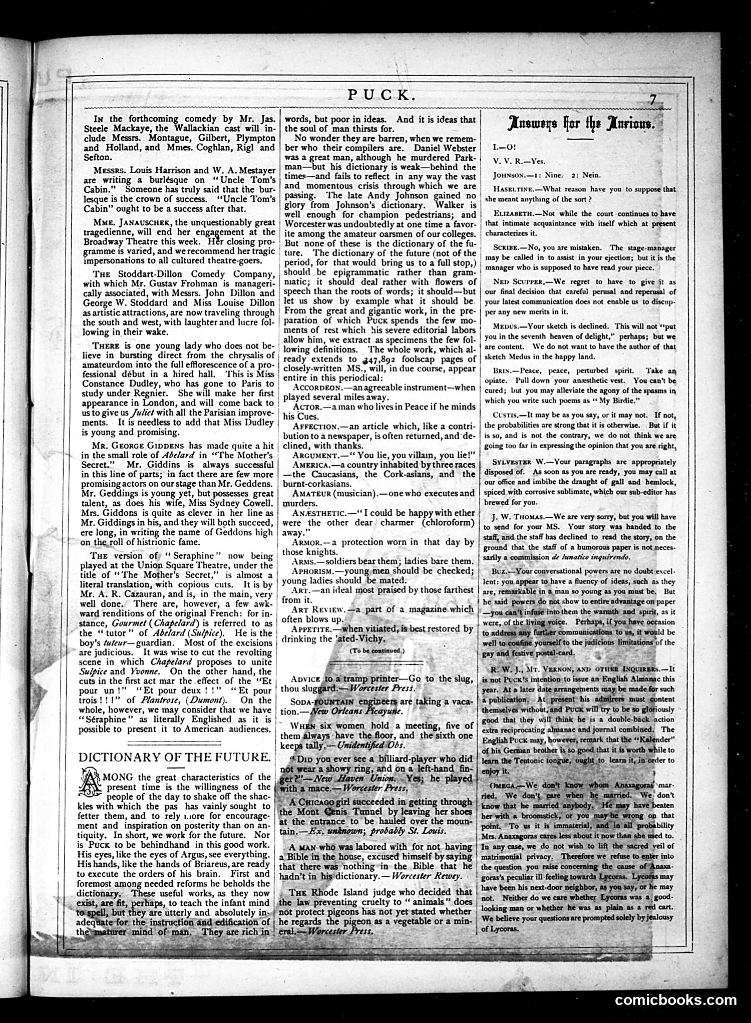 Puck — November 21, 1877 — page 7