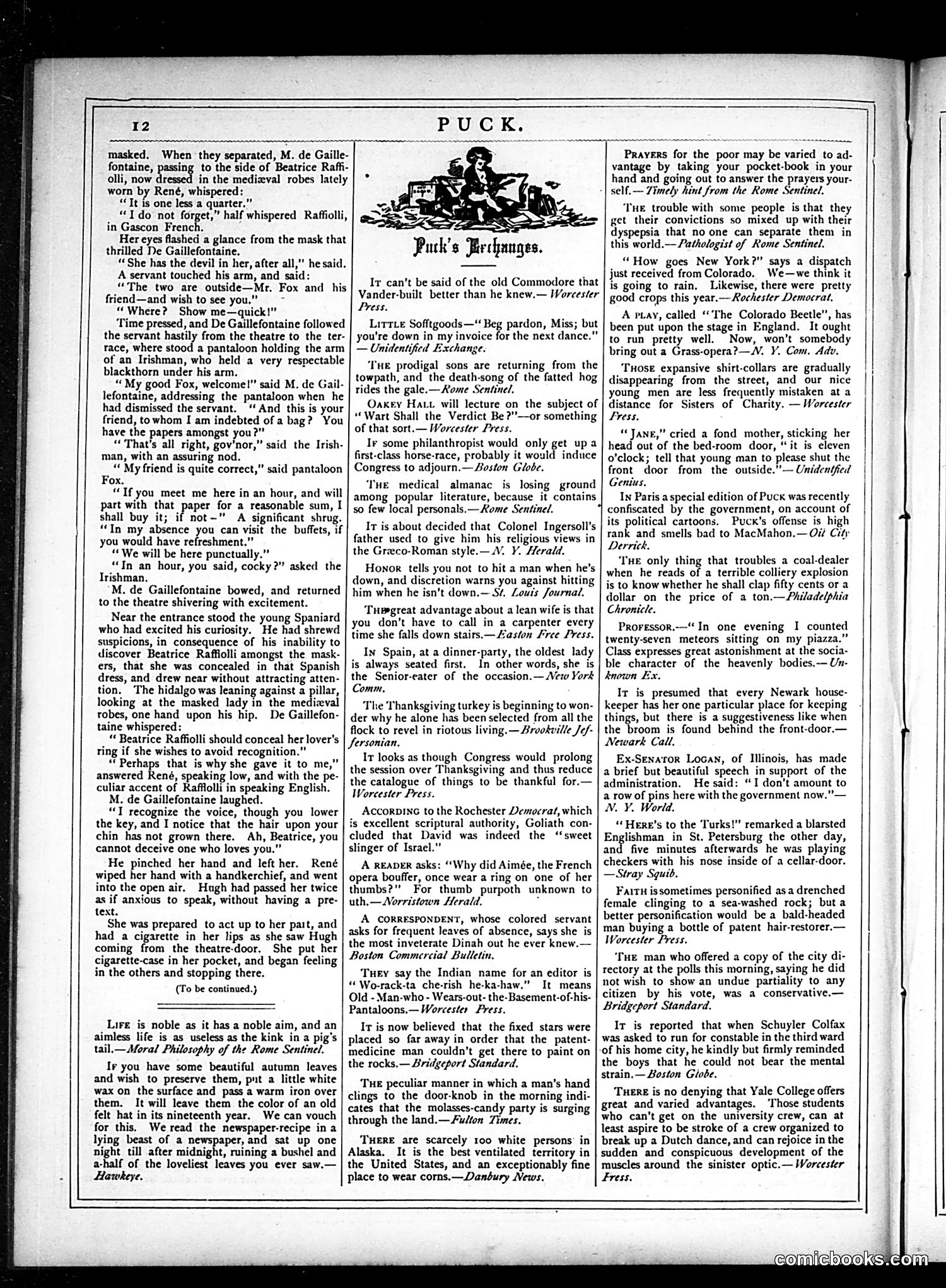 Puck — November 28, 1877 — page 12