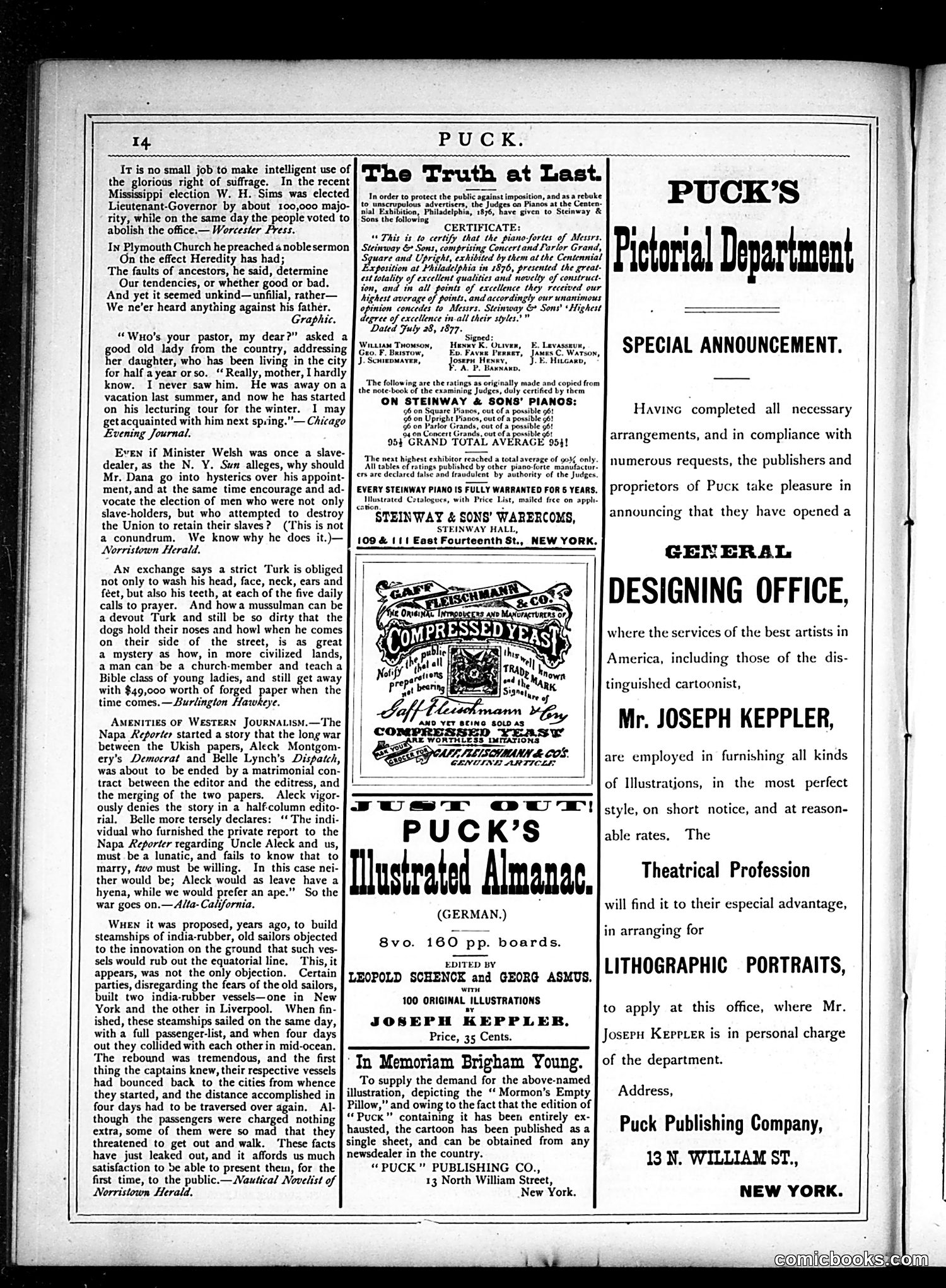 Puck — November 28, 1877 — page 14