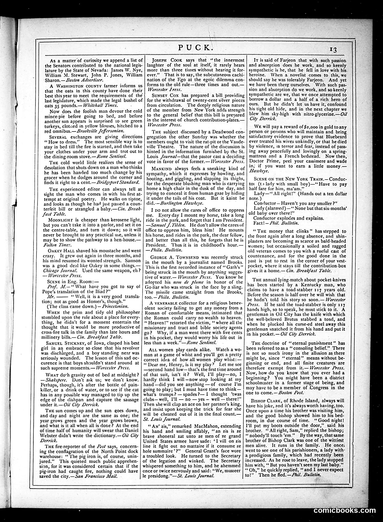 Puck — December 12, 1877 — page 13
