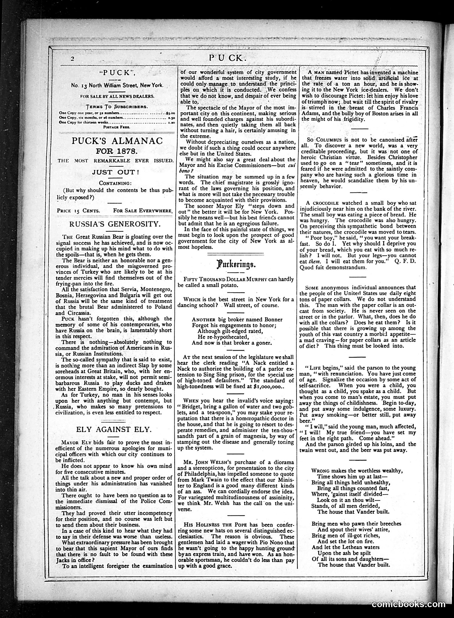 Puck — January 9, 1878 — page 2