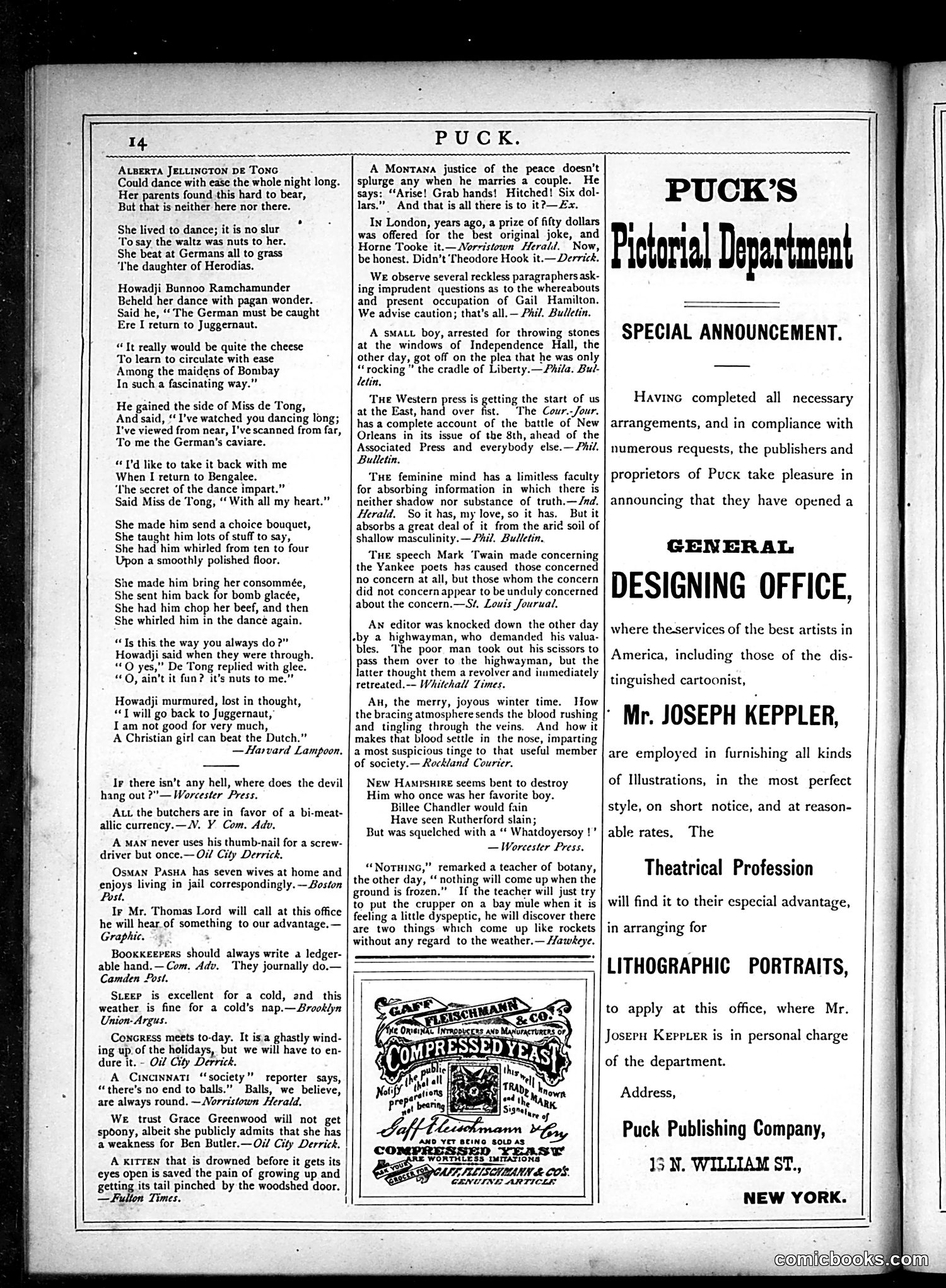 Puck — January 16, 1878 — page 14