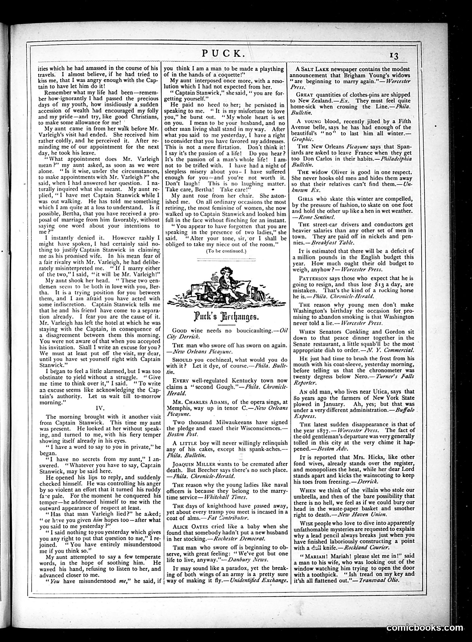Puck — January 23, 1878 — page 13