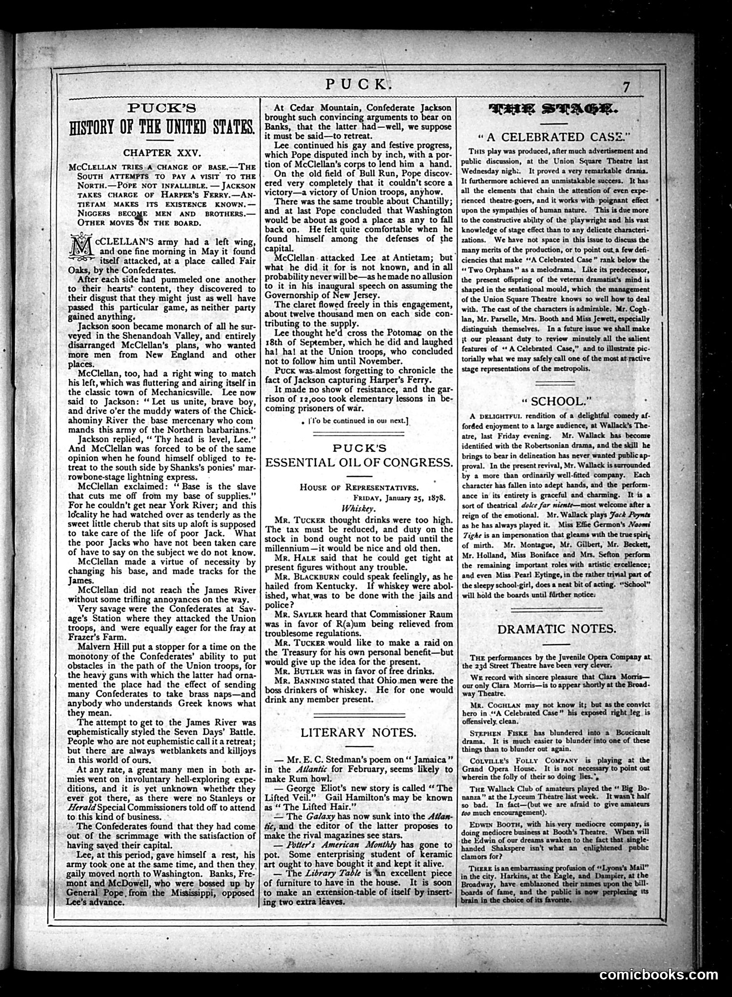 Puck — January 30, 1878 — page 7