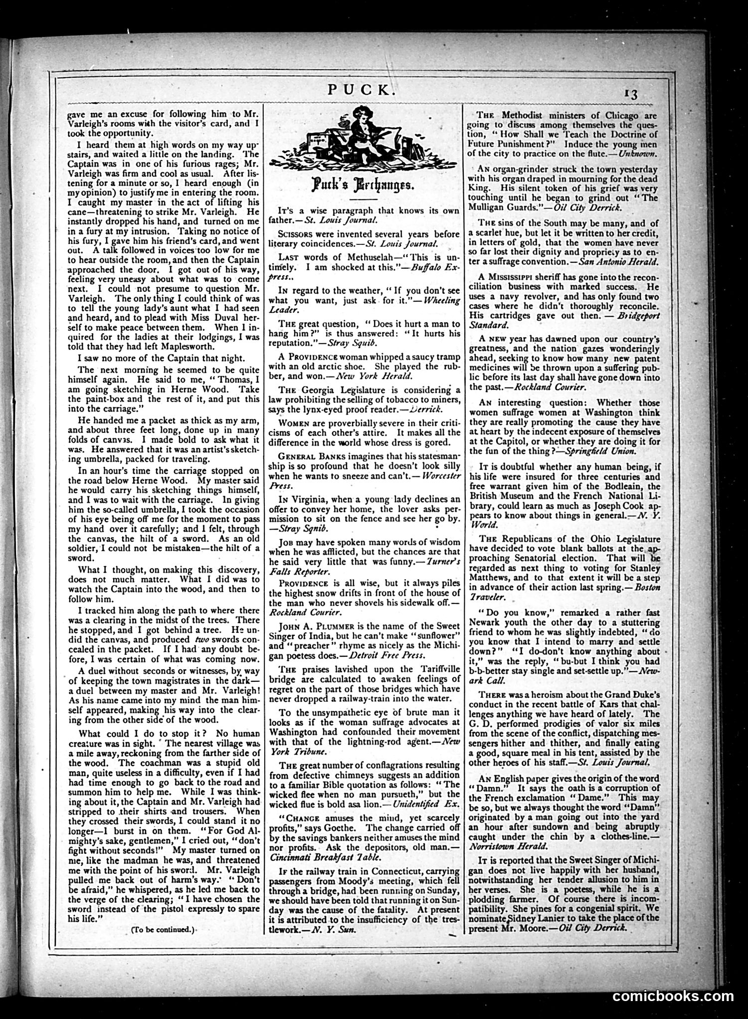 Puck — January 30, 1878 — page 13