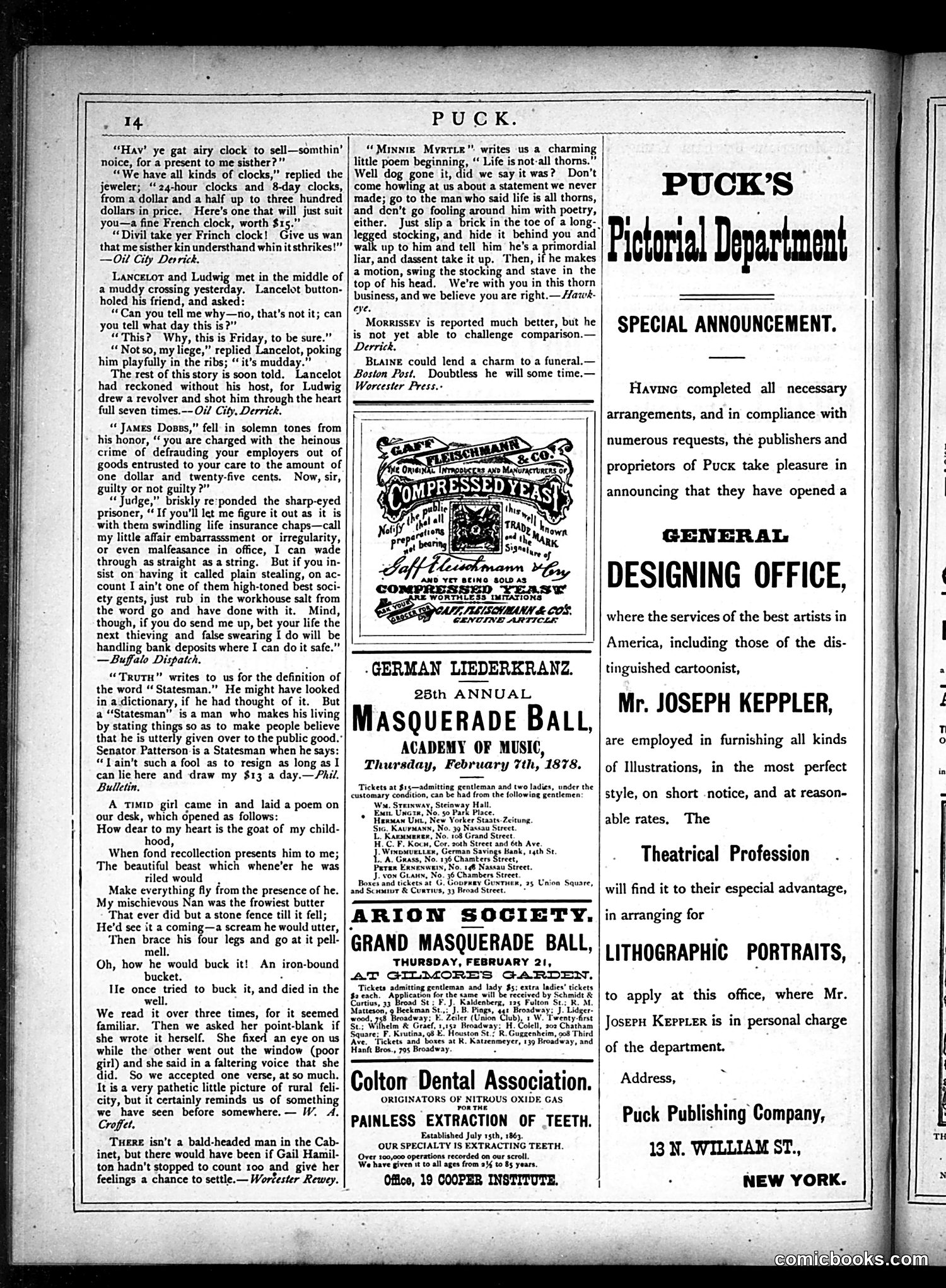 Puck — January 30, 1878 — page 14