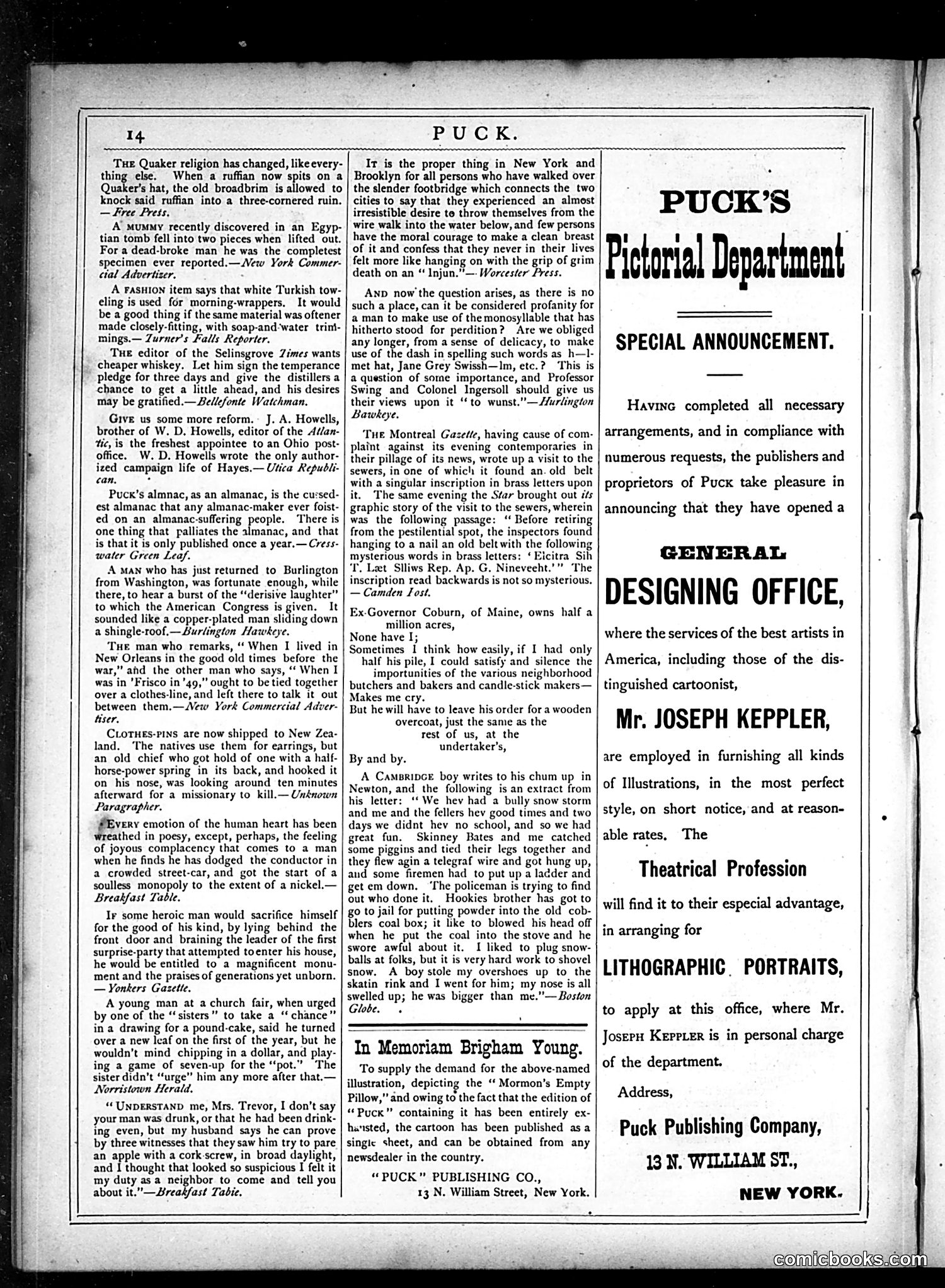 Puck — February 20, 1878 — page 14