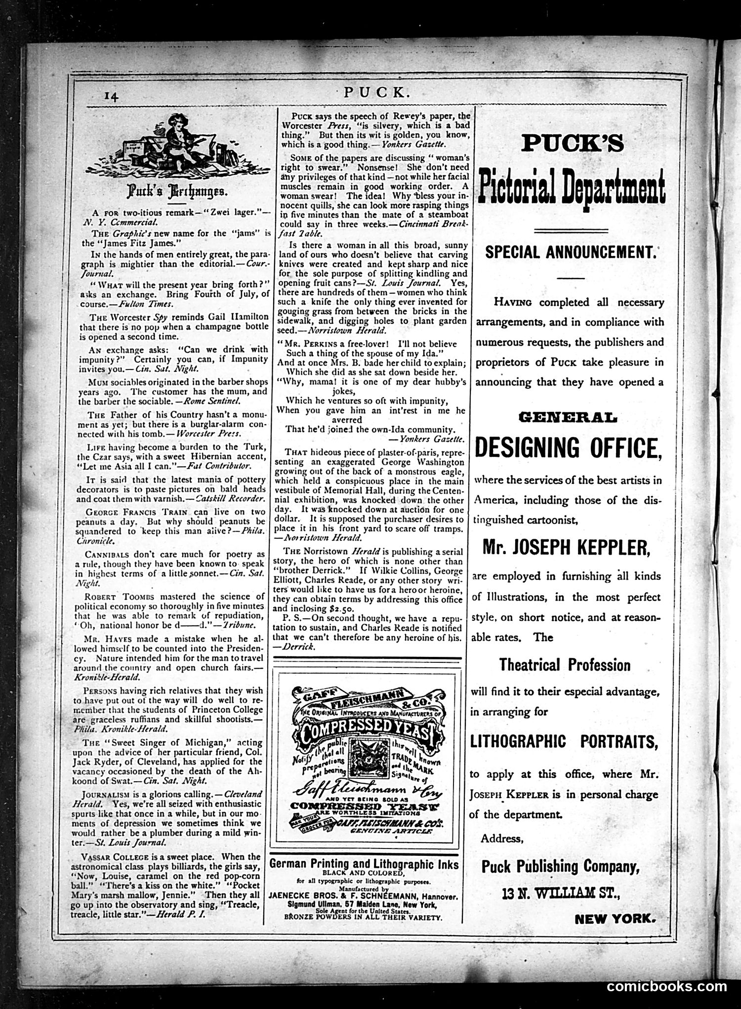 Puck — March 6, 1878 — page 14