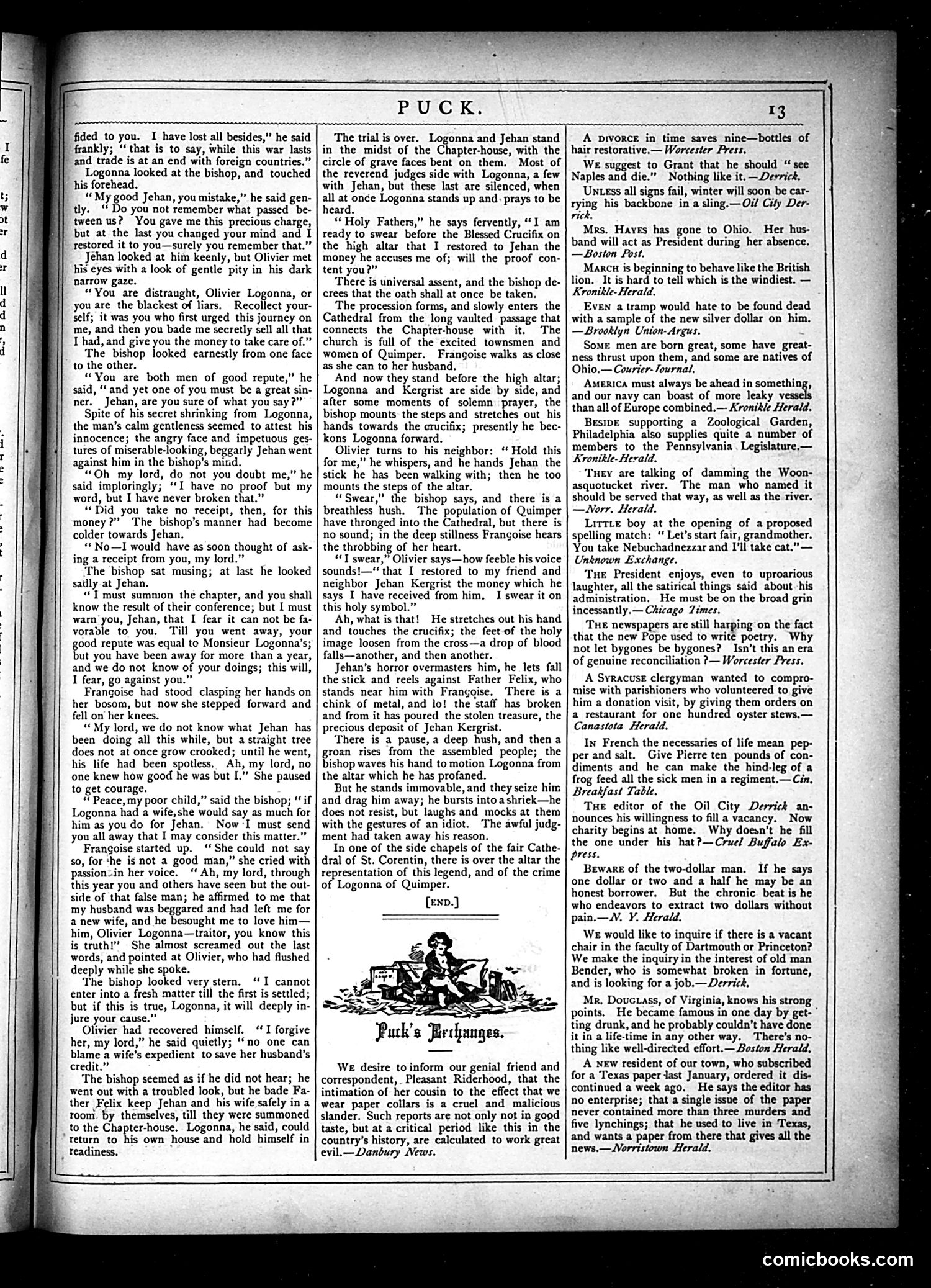 Puck — April 3, 1878 — page 13