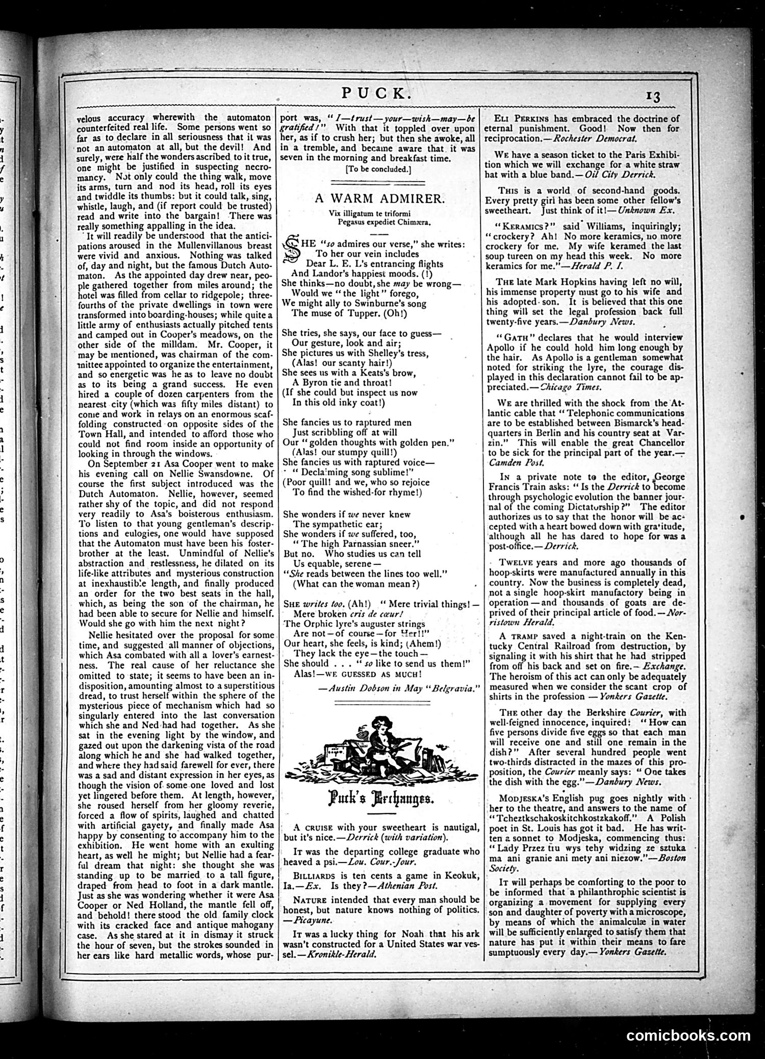 Puck — May 22, 1878 — page 13