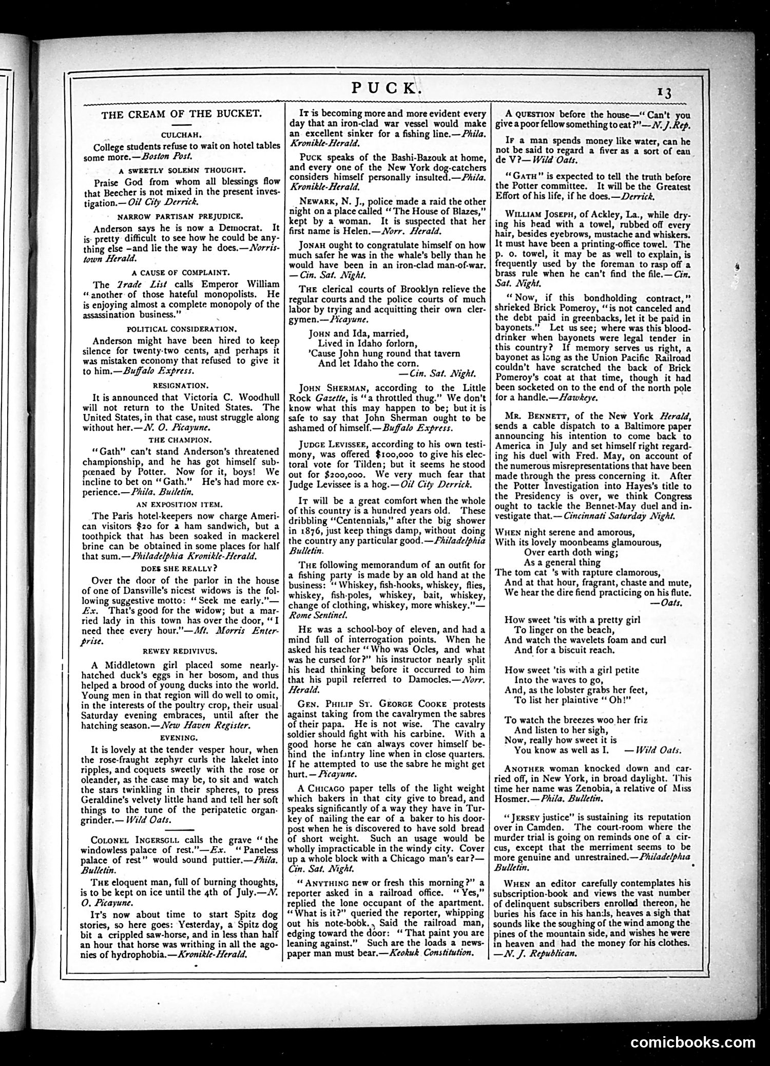 Puck — June 19, 1878 — page 13