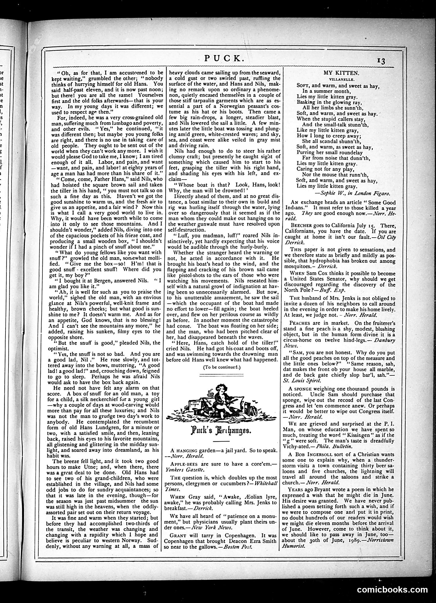 Puck — July 10, 1878 — page 13