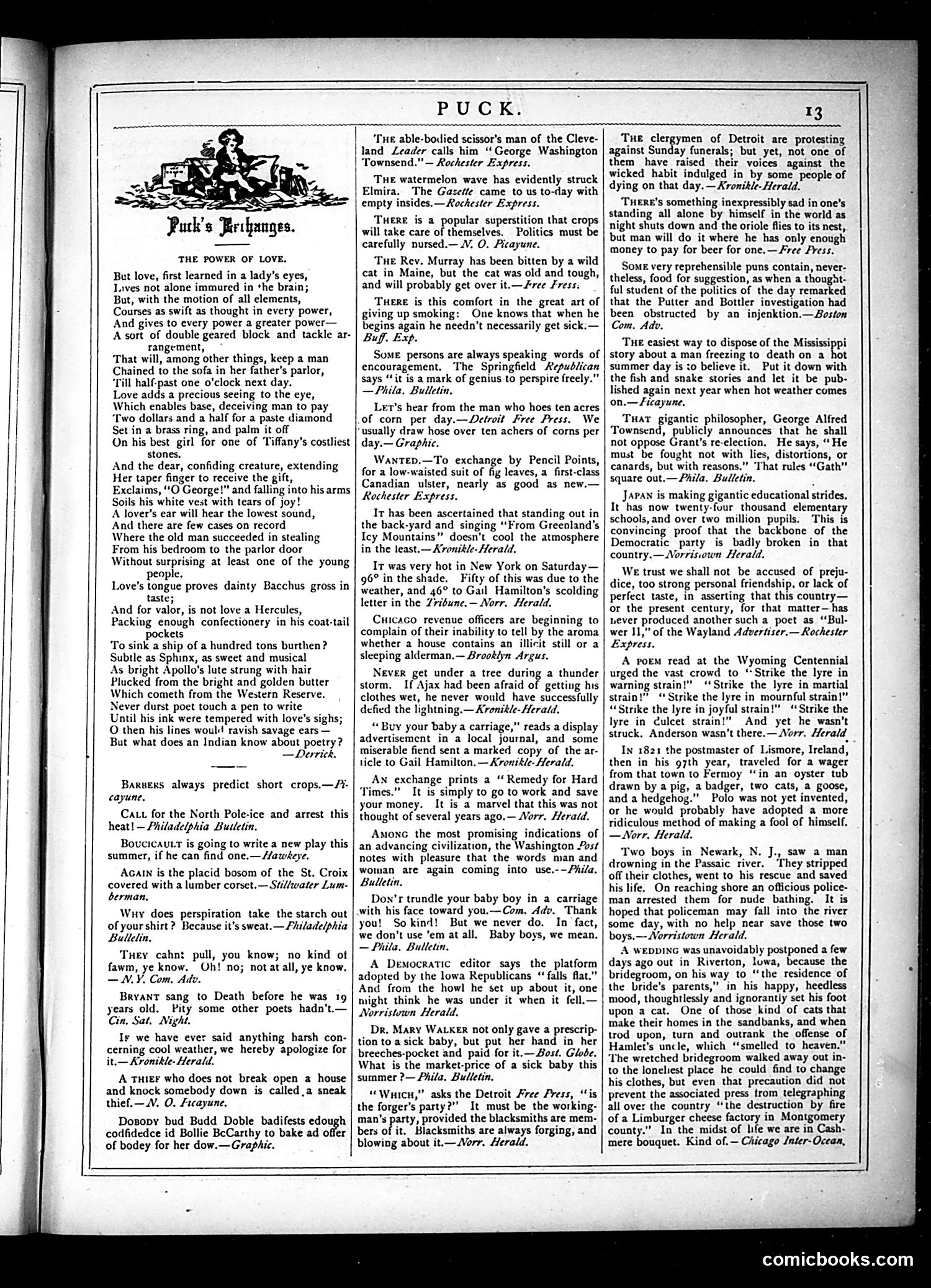 Puck — July 17, 1878 — page 13