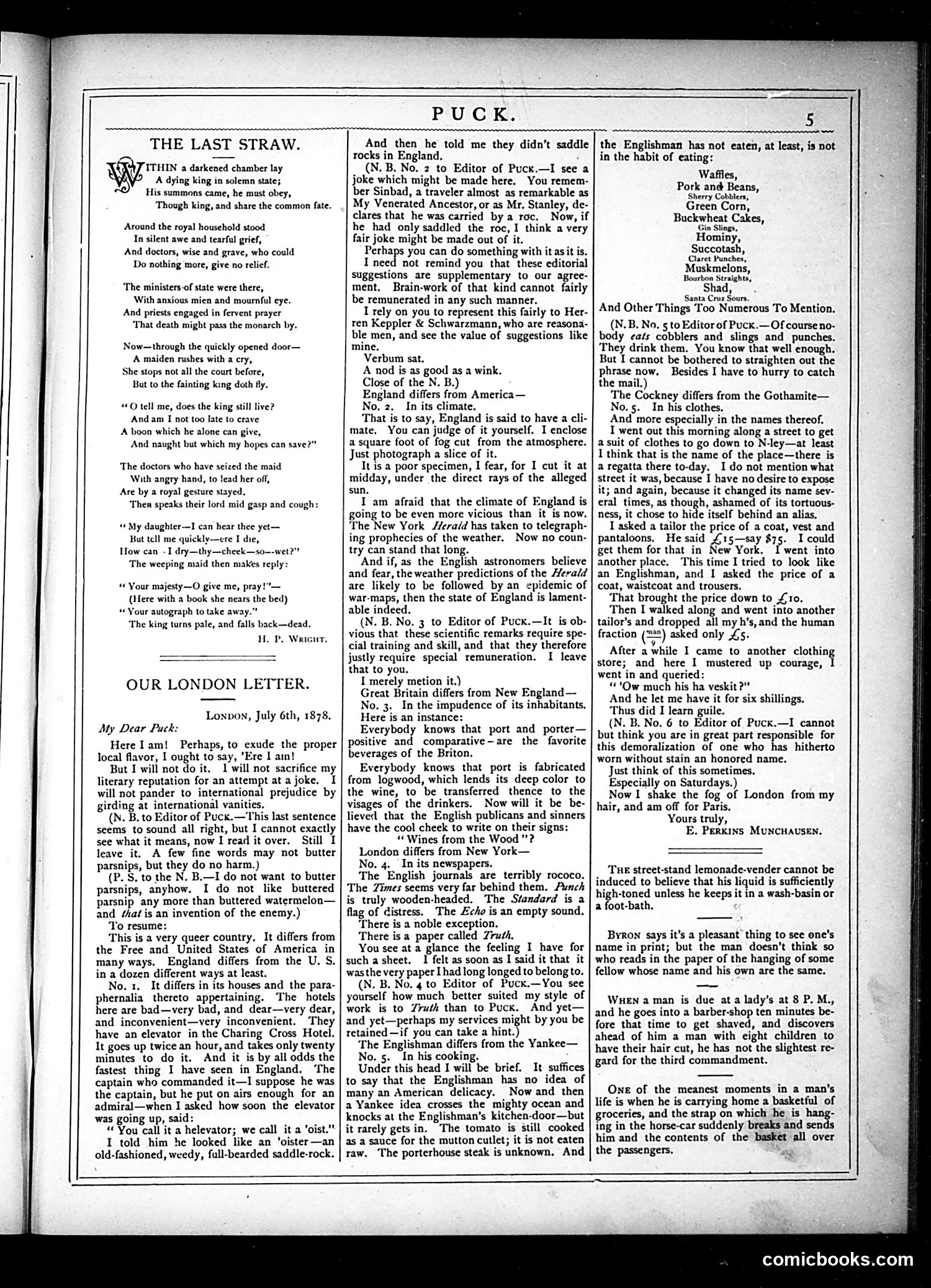 Puck — August 7, 1878 — page 5