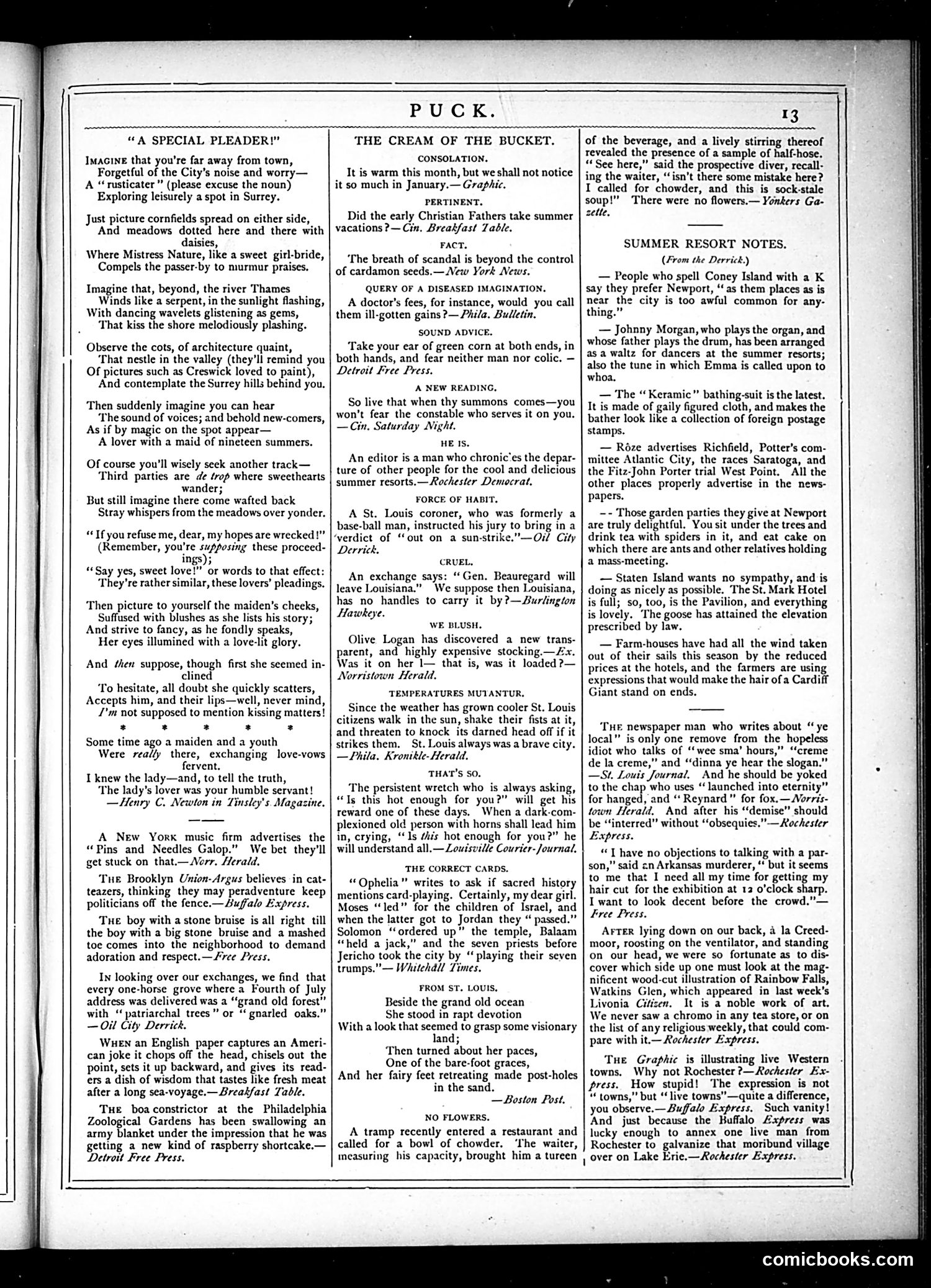 Puck — August 7, 1878 — page 13