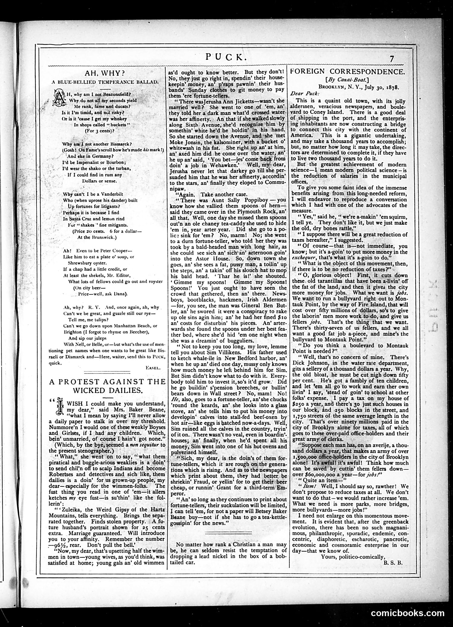 Puck — August 14, 1878 — page 7