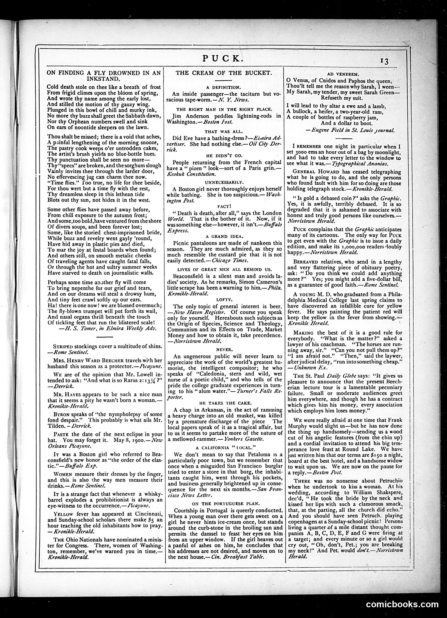 Puck — August 14, 1878 — page 13