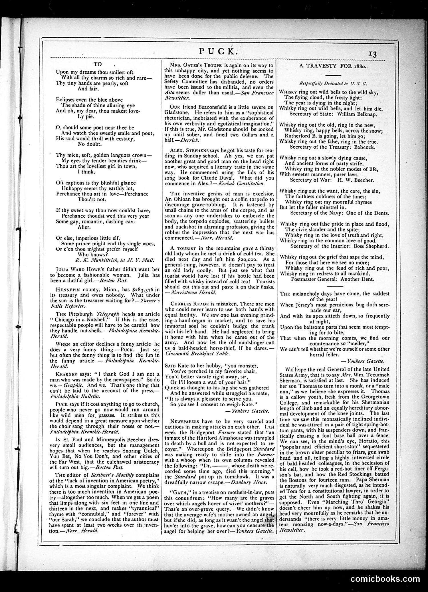 Puck — August 21, 1878 — page 13