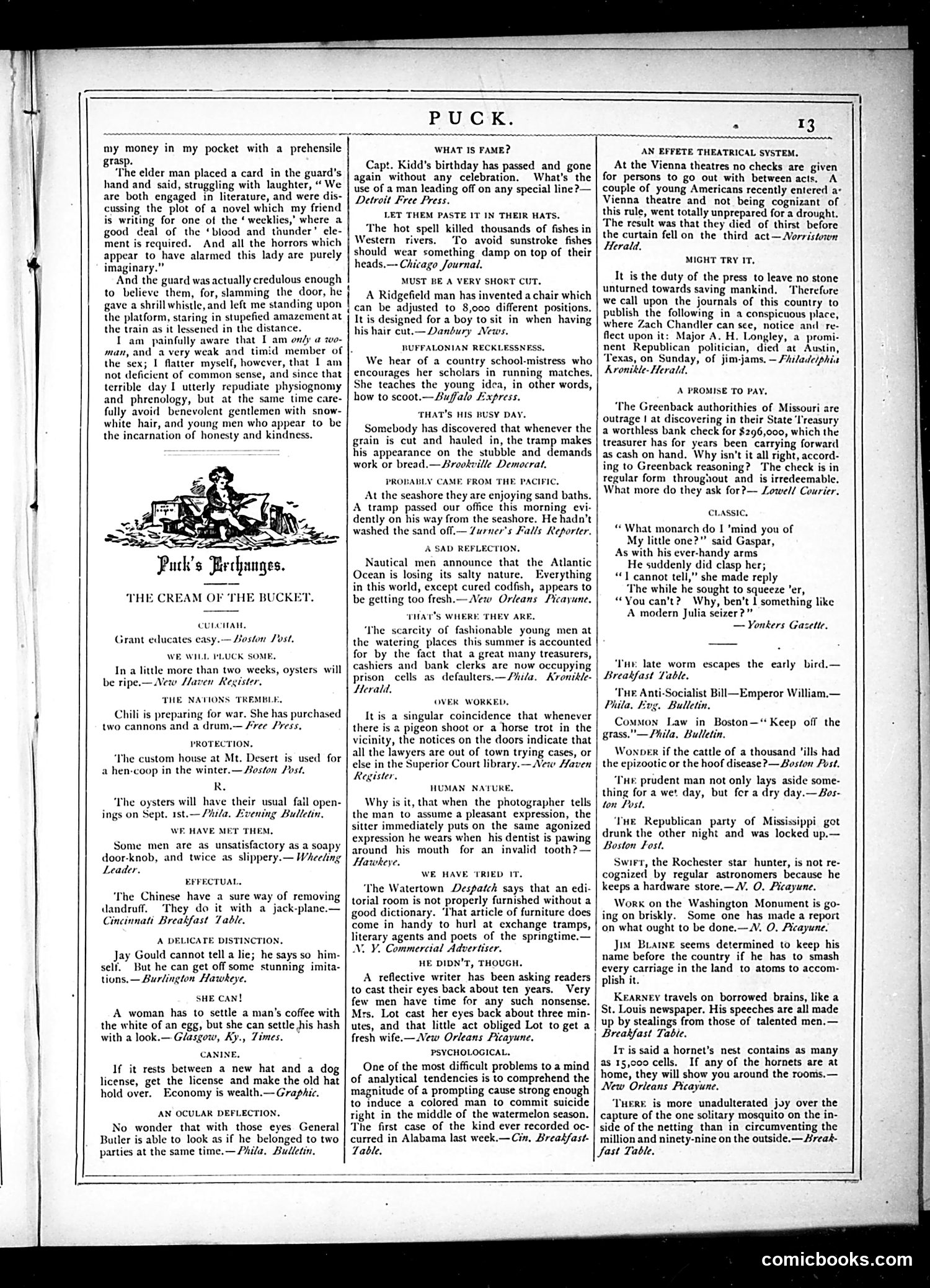 Puck — August 28, 1878 — page 13