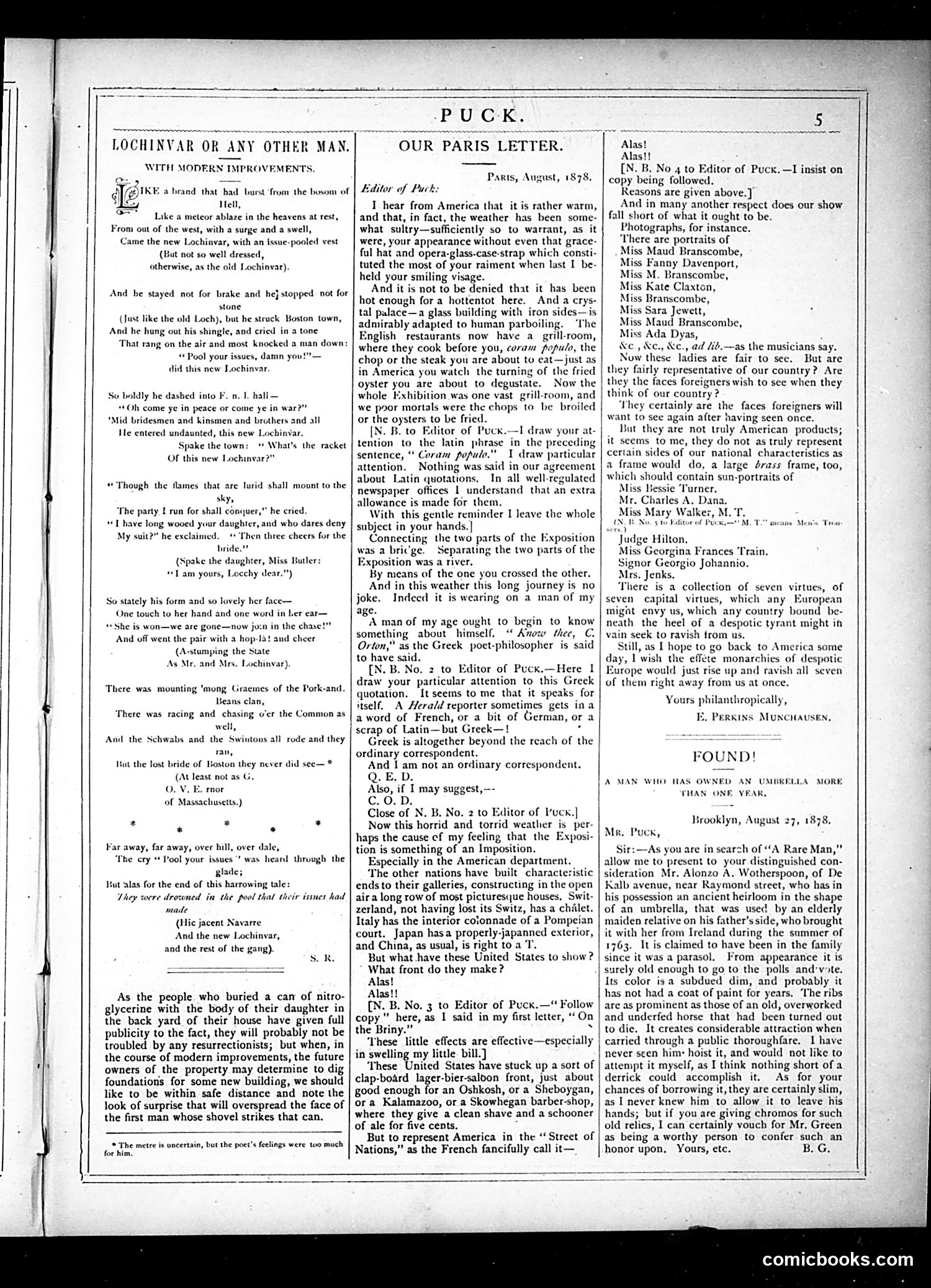 Puck — September 4, 1878 — page 5