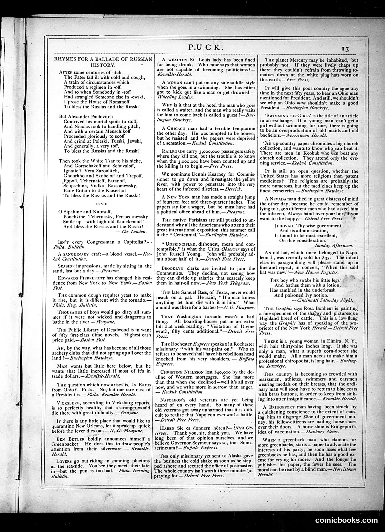 Puck — September 4, 1878 — page 13