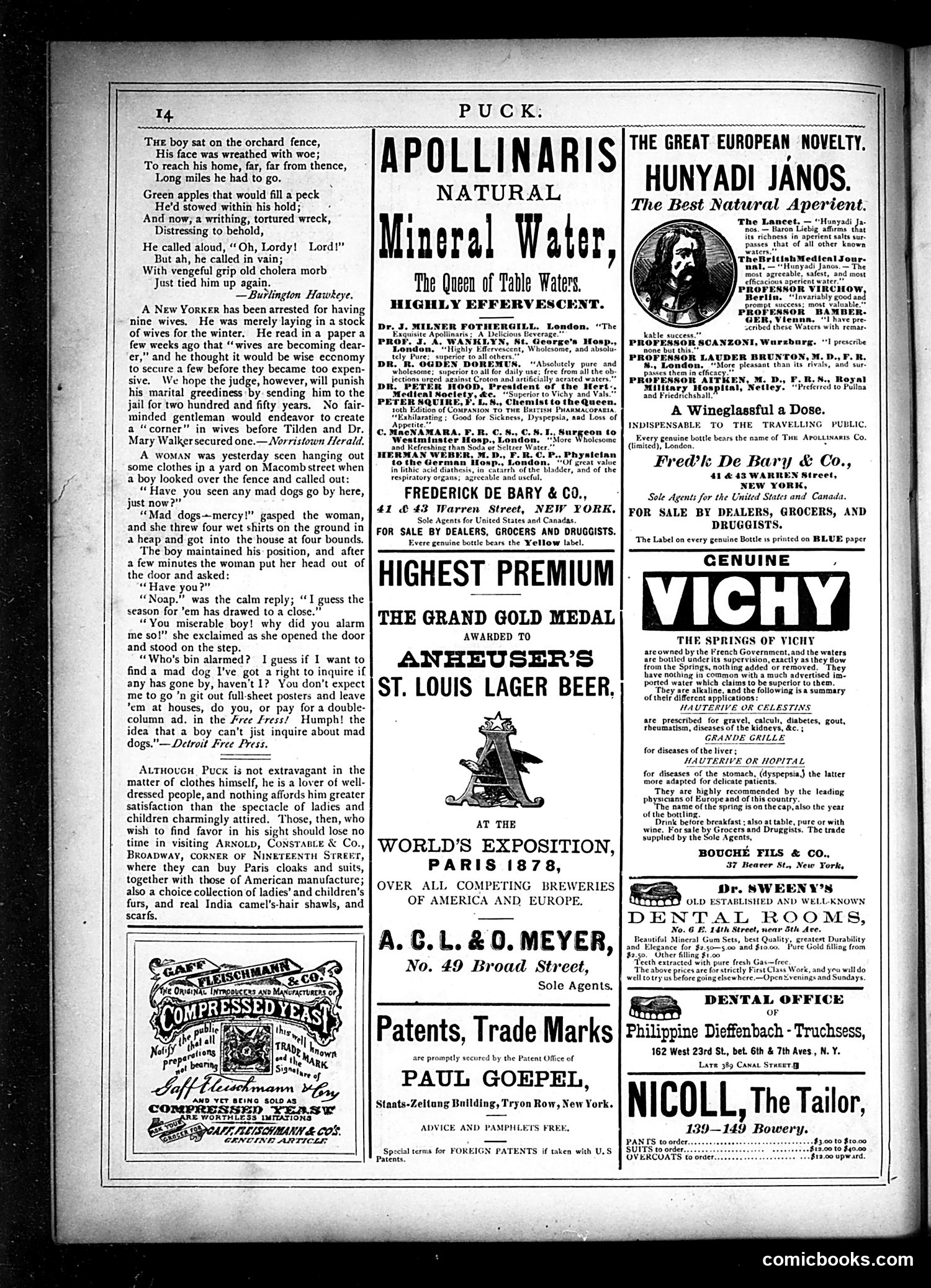 Puck — October 9, 1878 — page 14