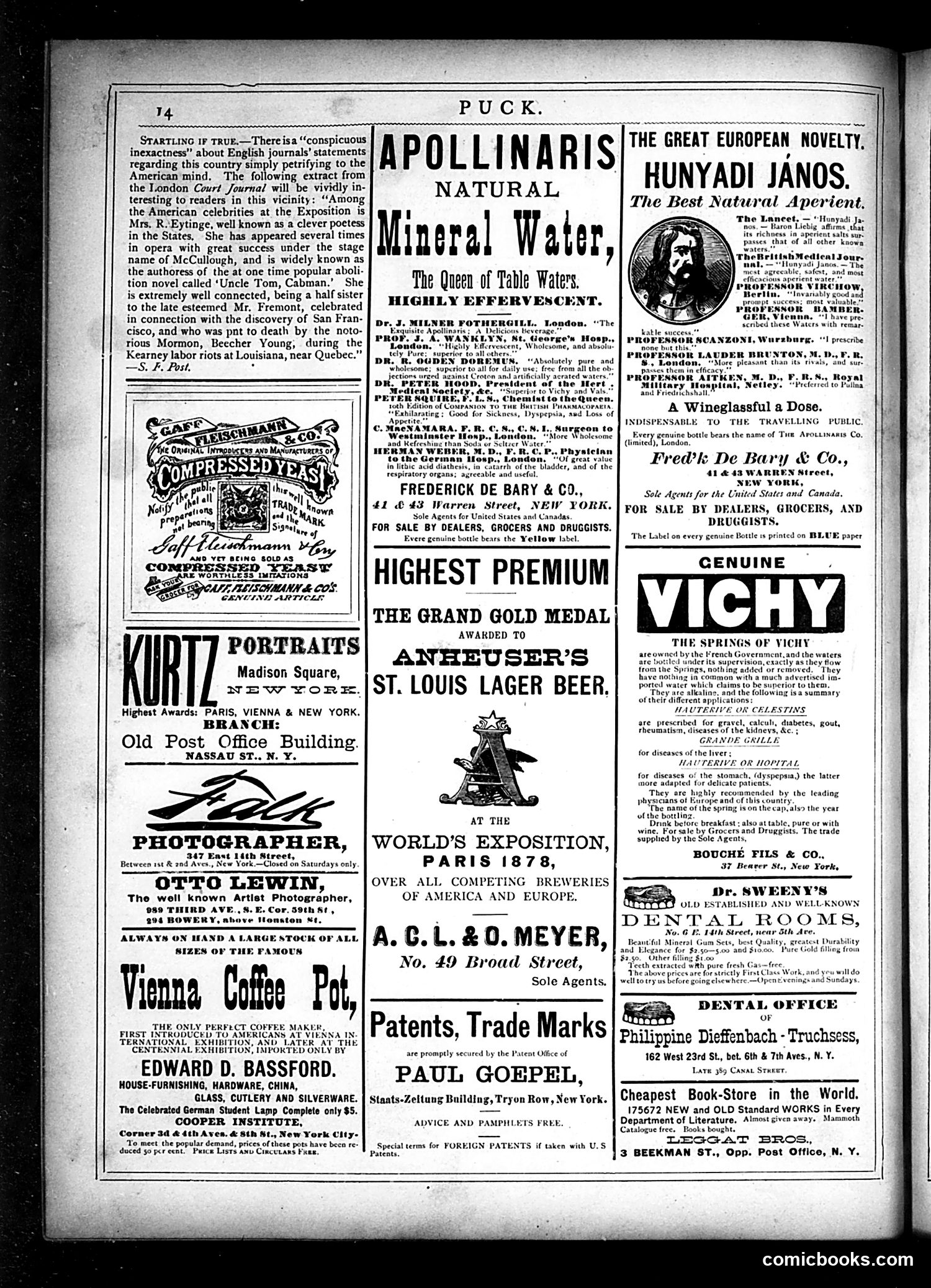 Puck — October 16, 1878 — page 14