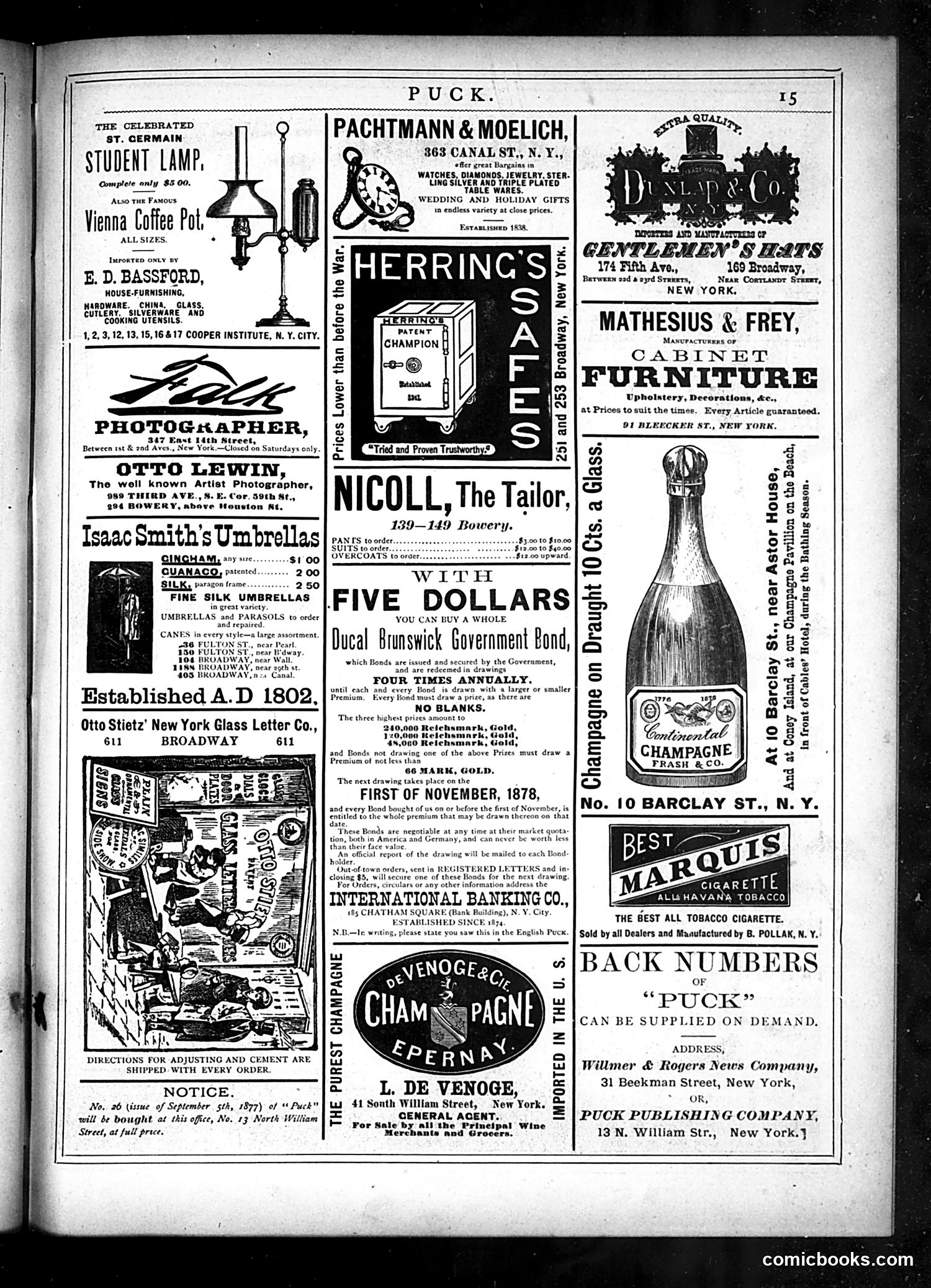 Puck — October 23, 1878 — page 15