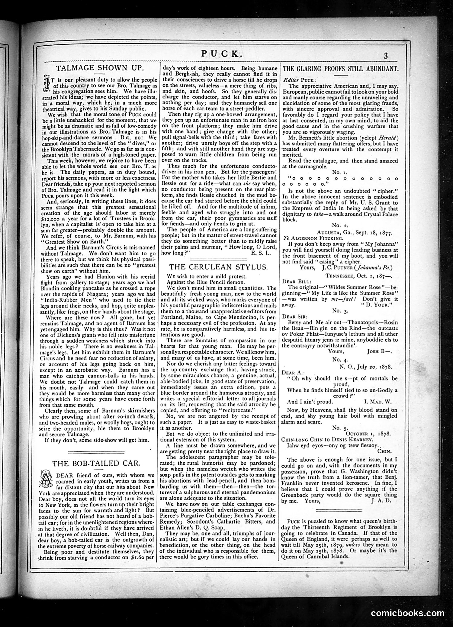 Puck — November 6, 1878 — page 3