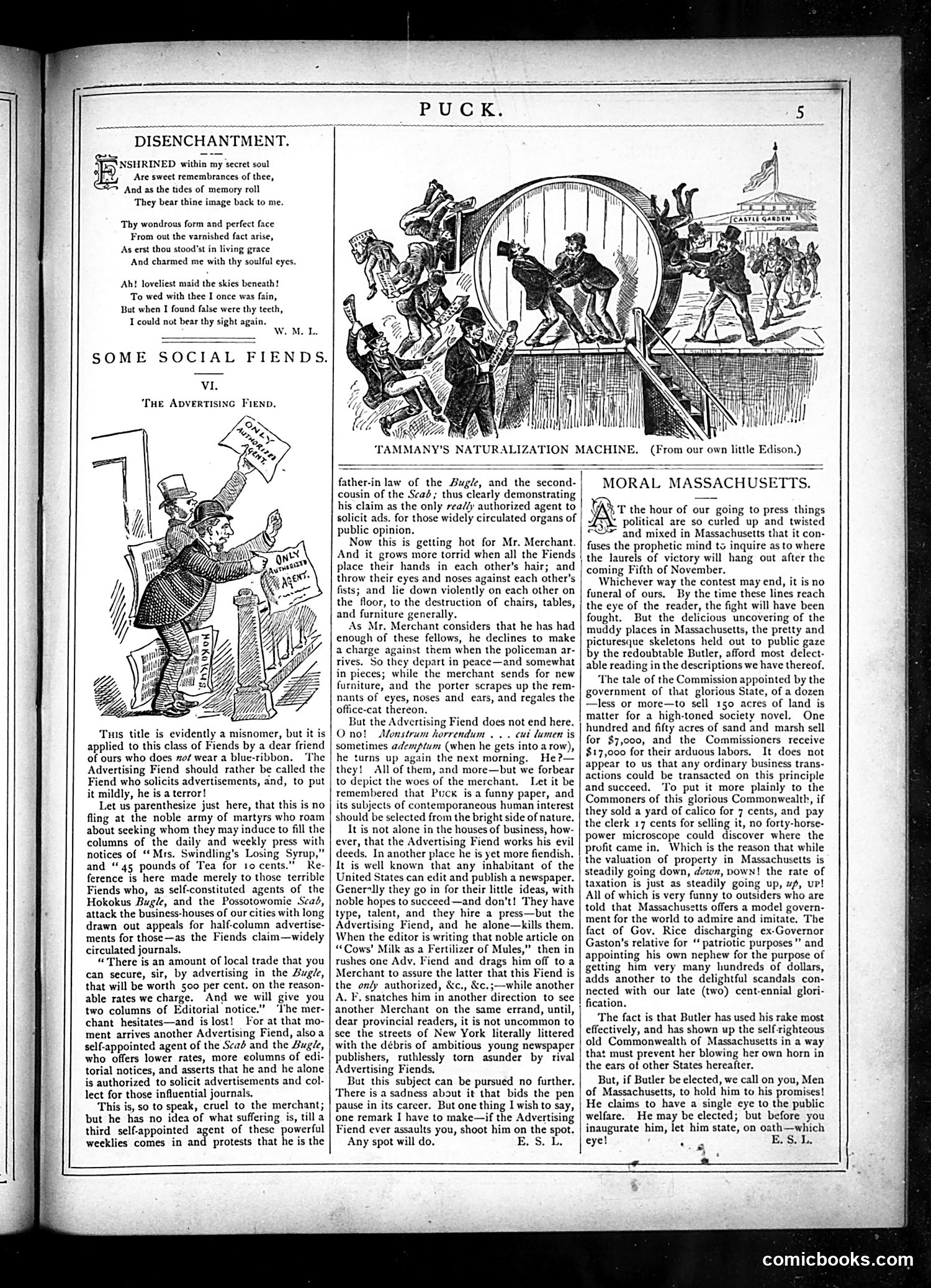 Puck — November 6, 1878 — page 5
