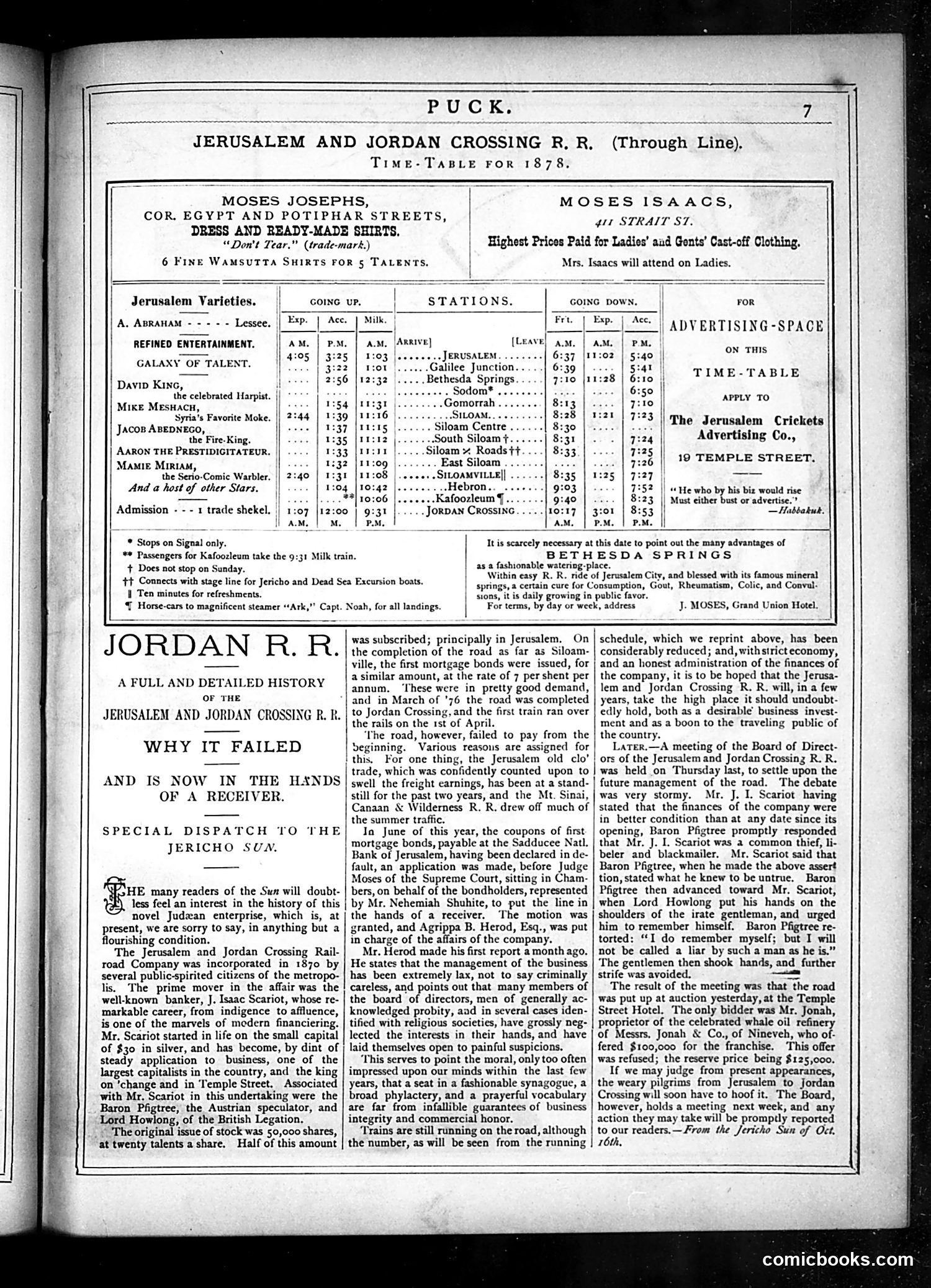 Puck — November 6, 1878 — page 7