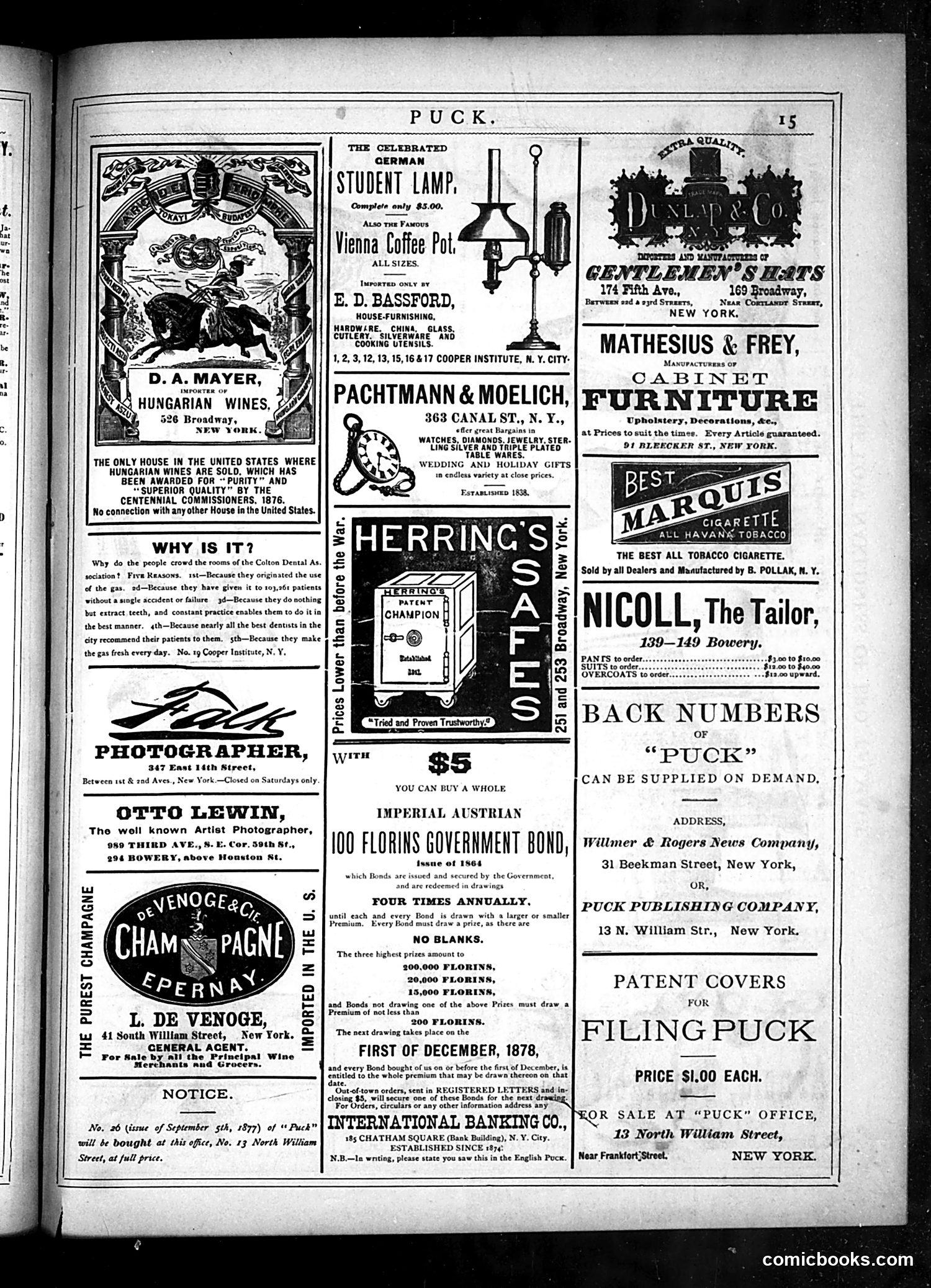 Puck — November 6, 1878 — page 15