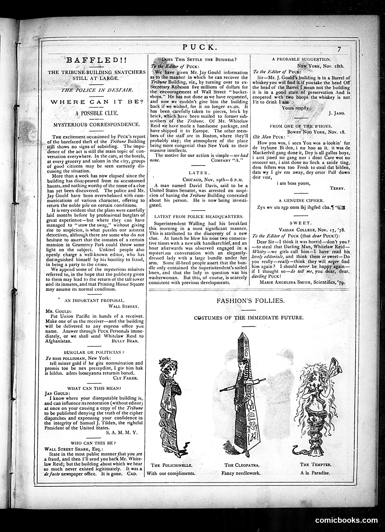 Puck — November 20, 1878 — page 7