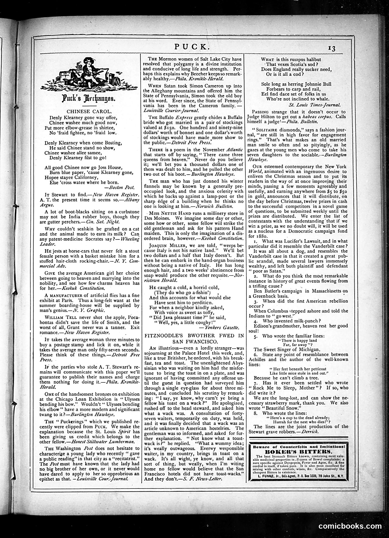 Puck — November 27, 1878 — page 13