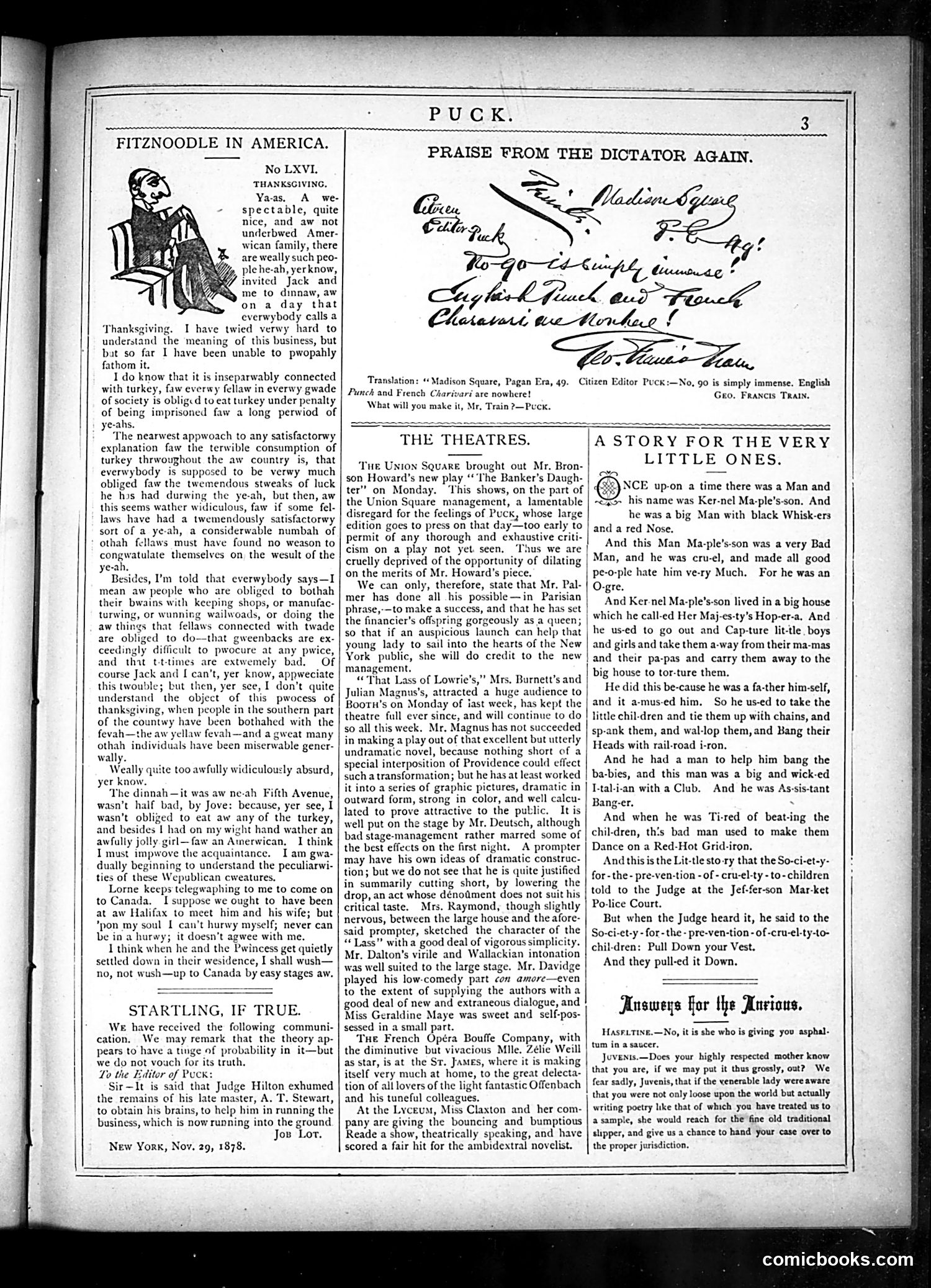 Puck — December 4, 1878 — page 3
