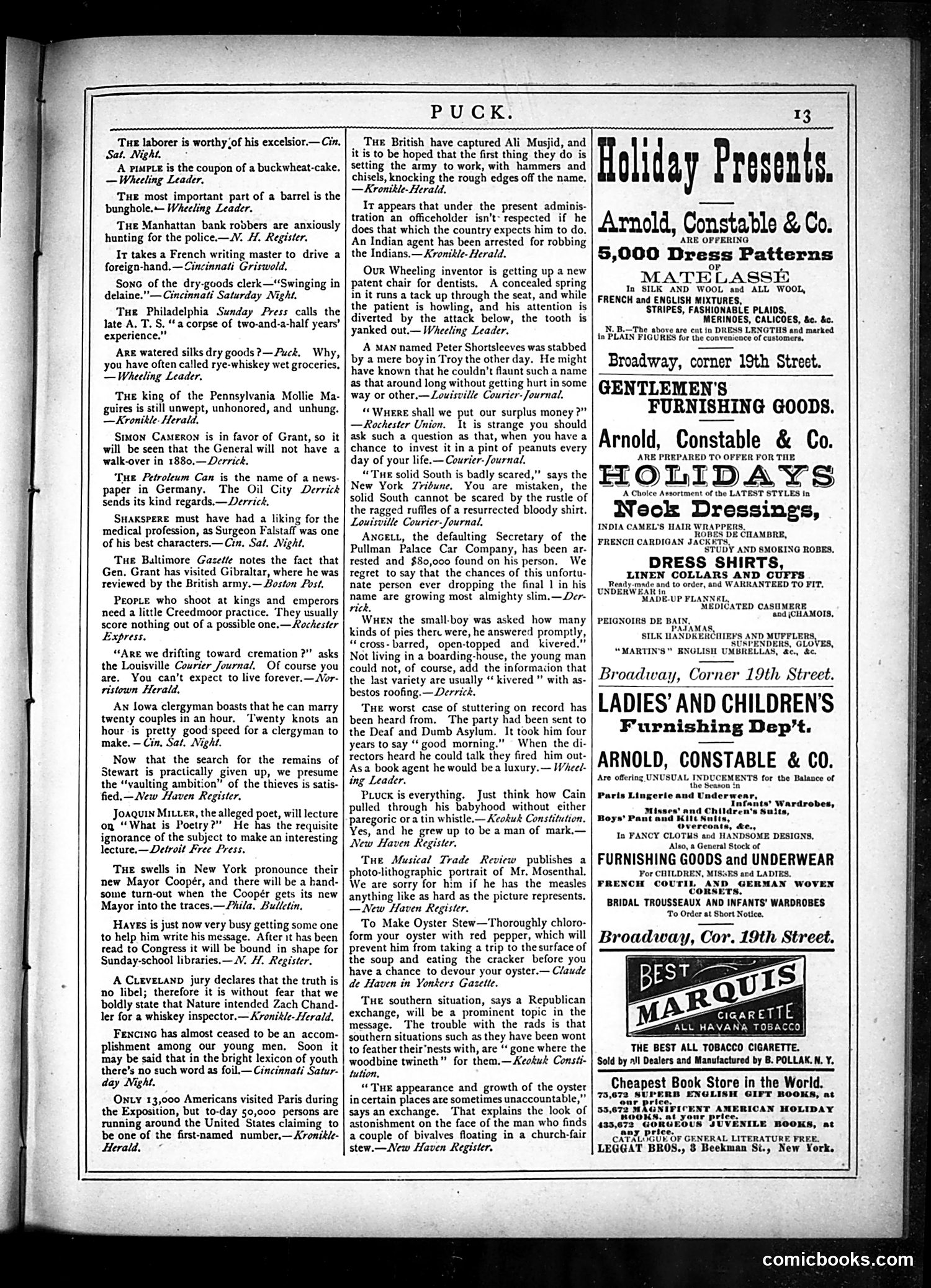 Puck — December 4, 1878 — page 13