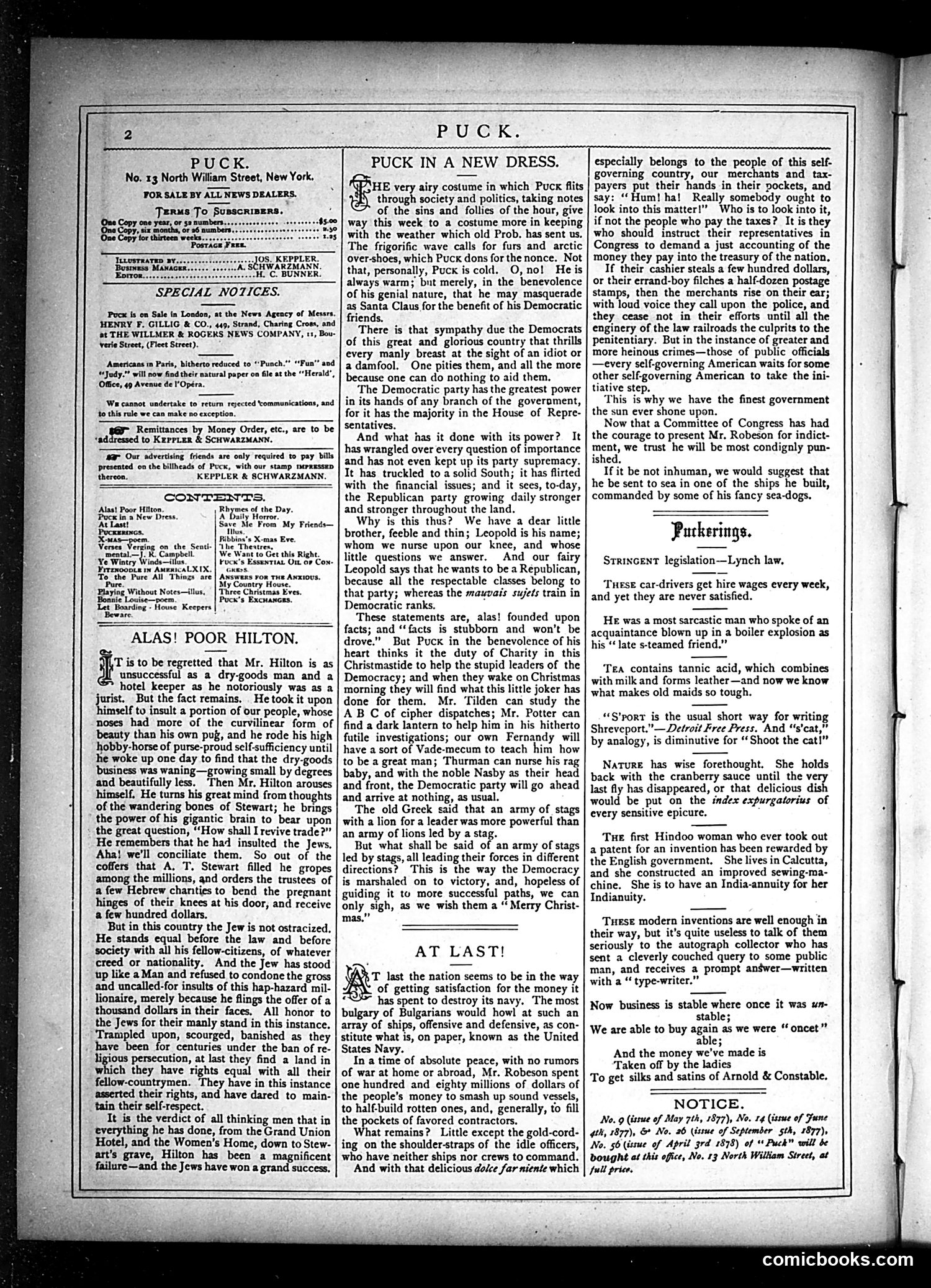 Puck — December 25, 1878 — page 2