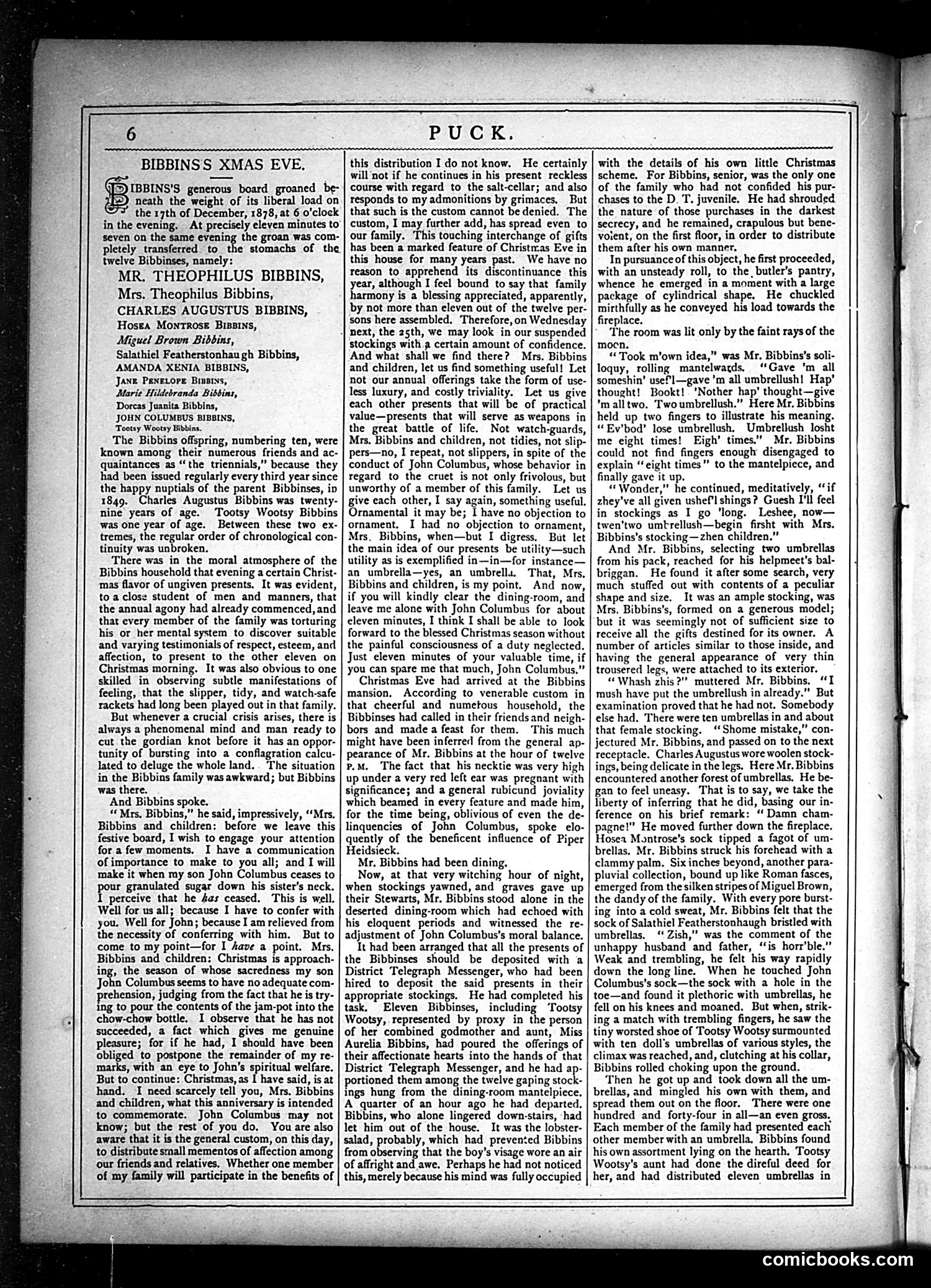 Puck — December 25, 1878 — page 6