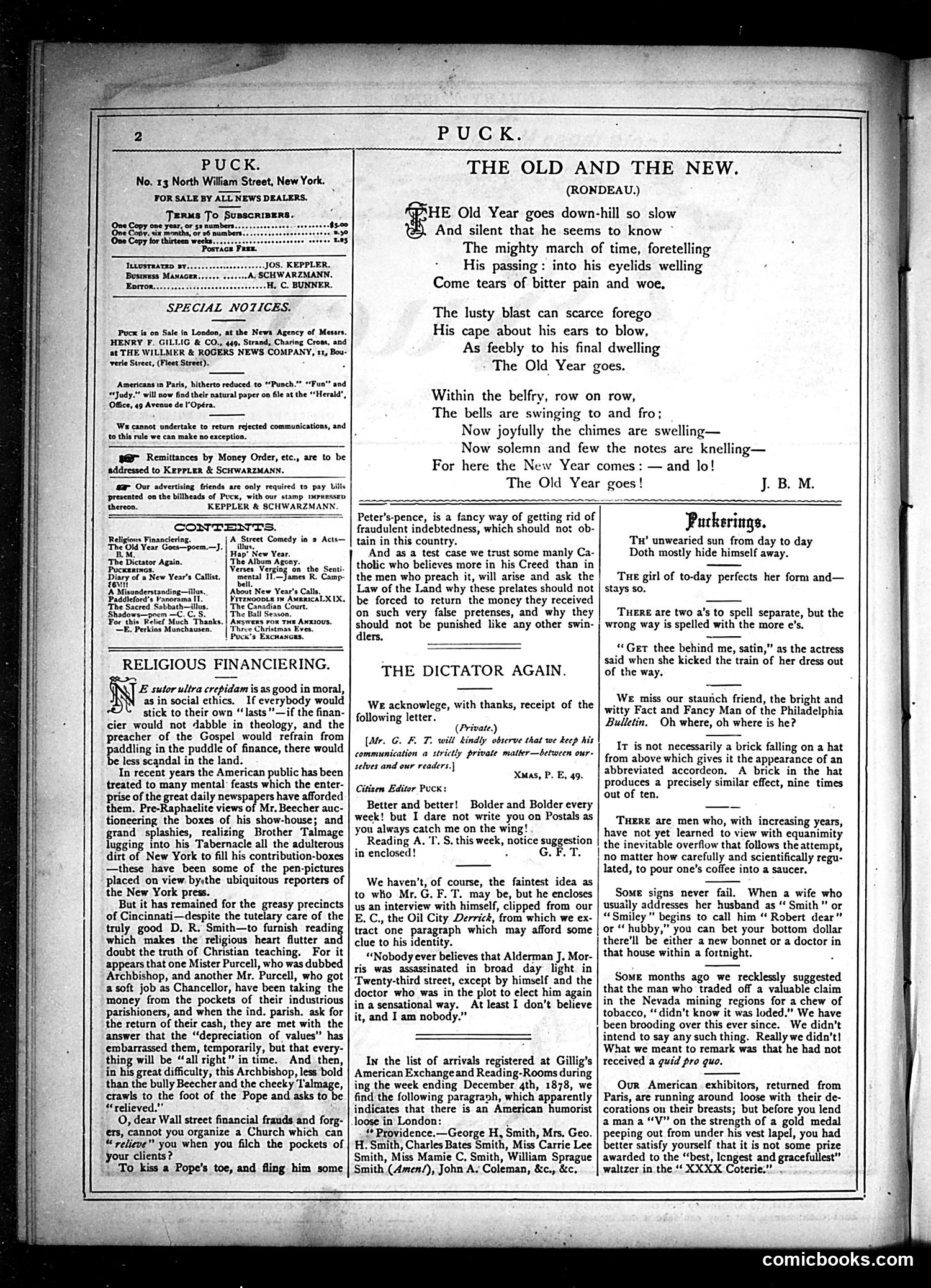 Puck — January 1, 1879 — page 2