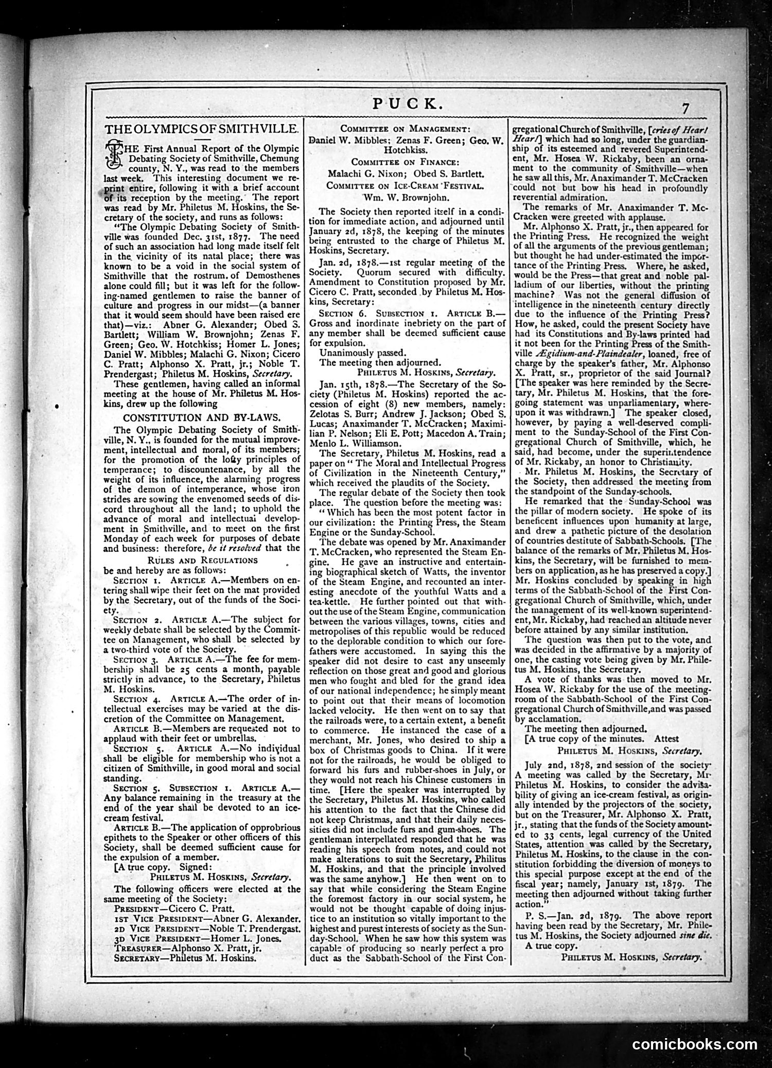 Puck — January 8, 1879 — page 7