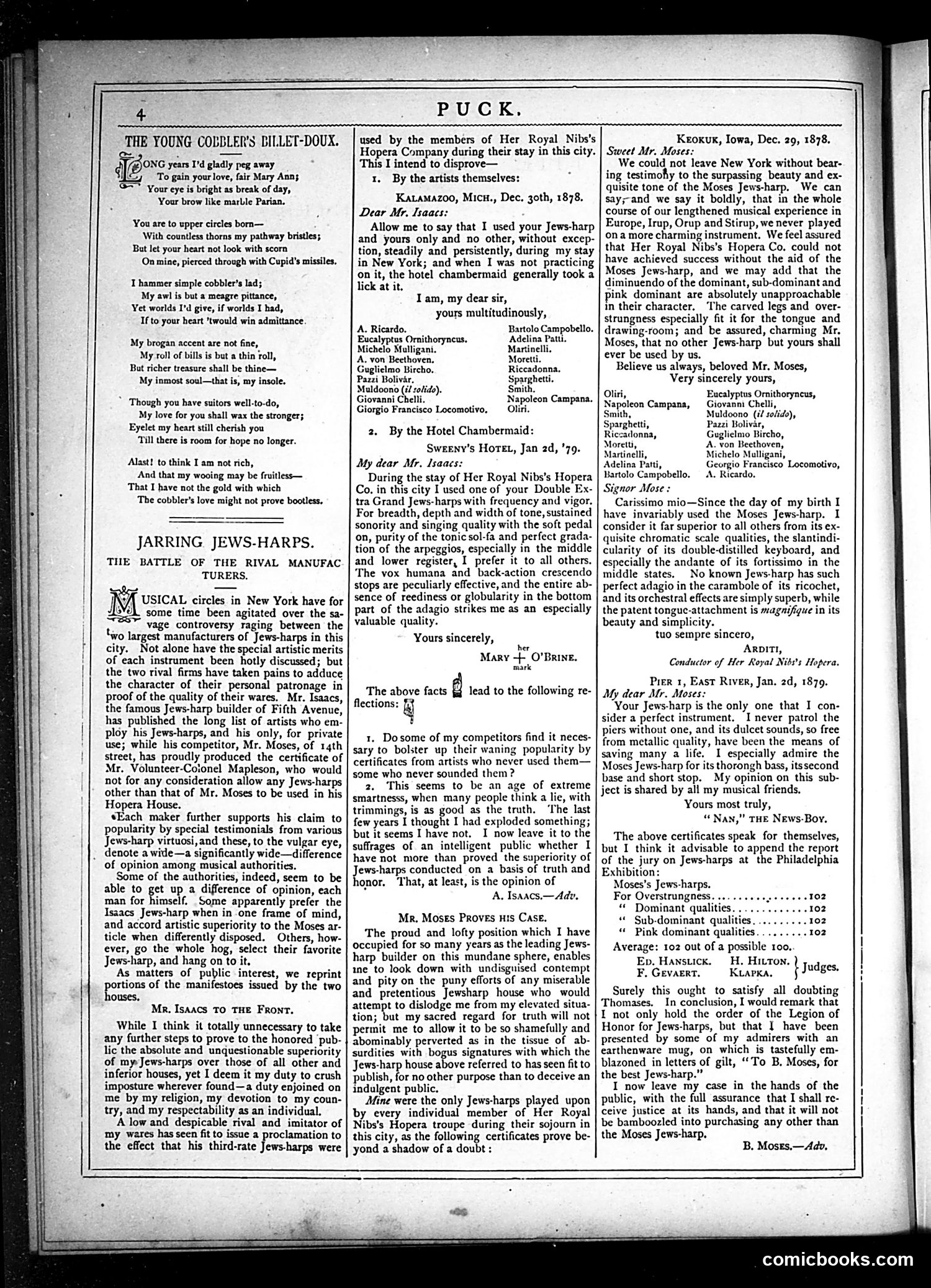 Puck — January 15, 1879 — page 4