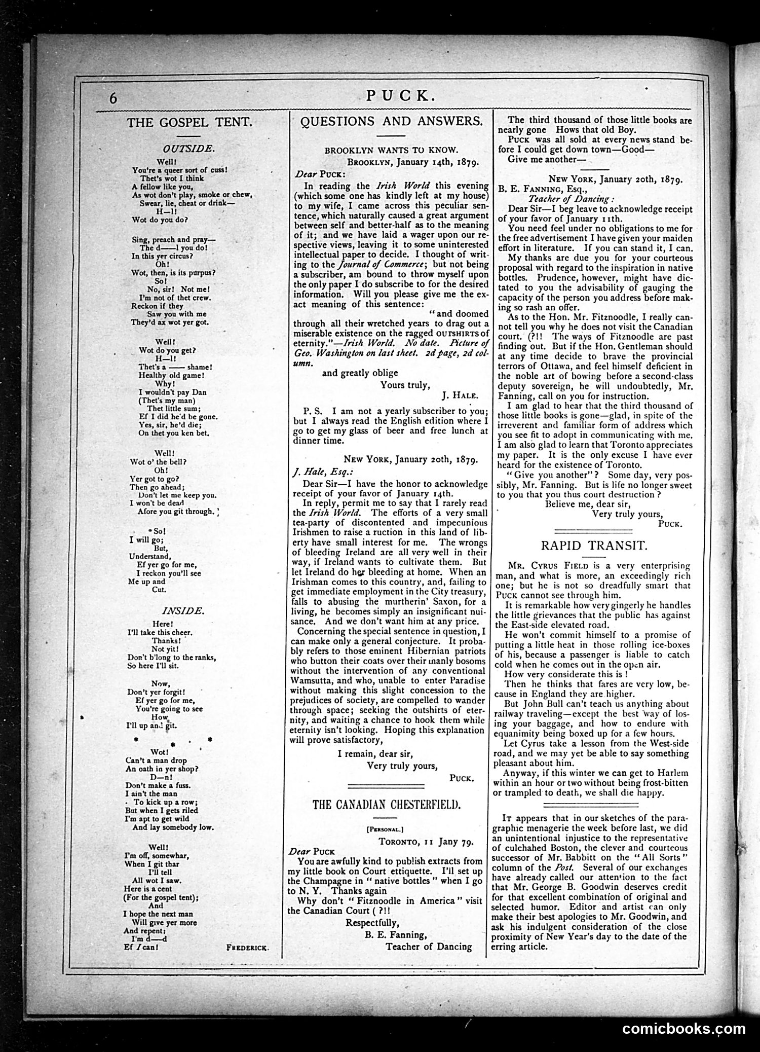 Puck — January 22, 1879 — page 6