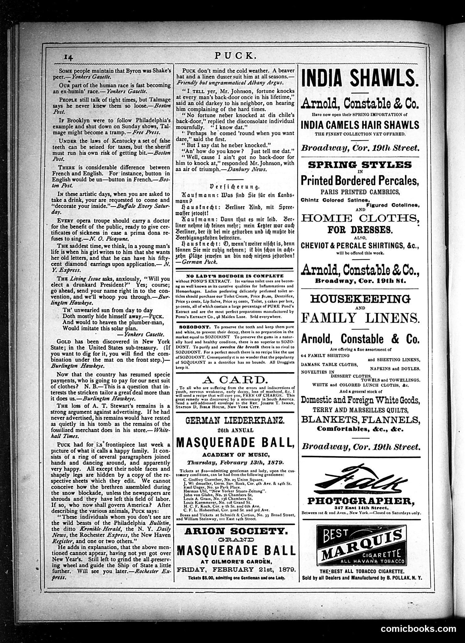 Puck — January 22, 1879 — page 14
