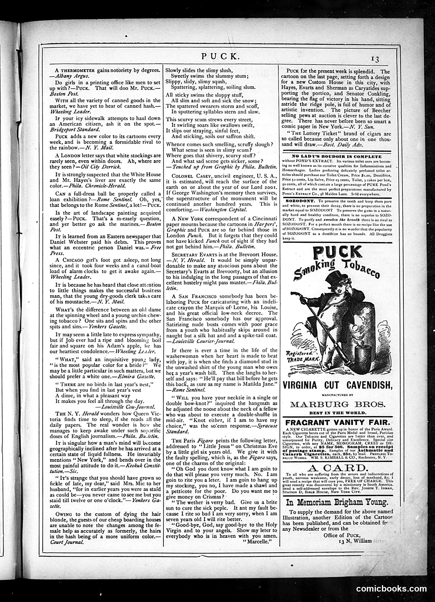 Puck — February 5, 1879 — page 13