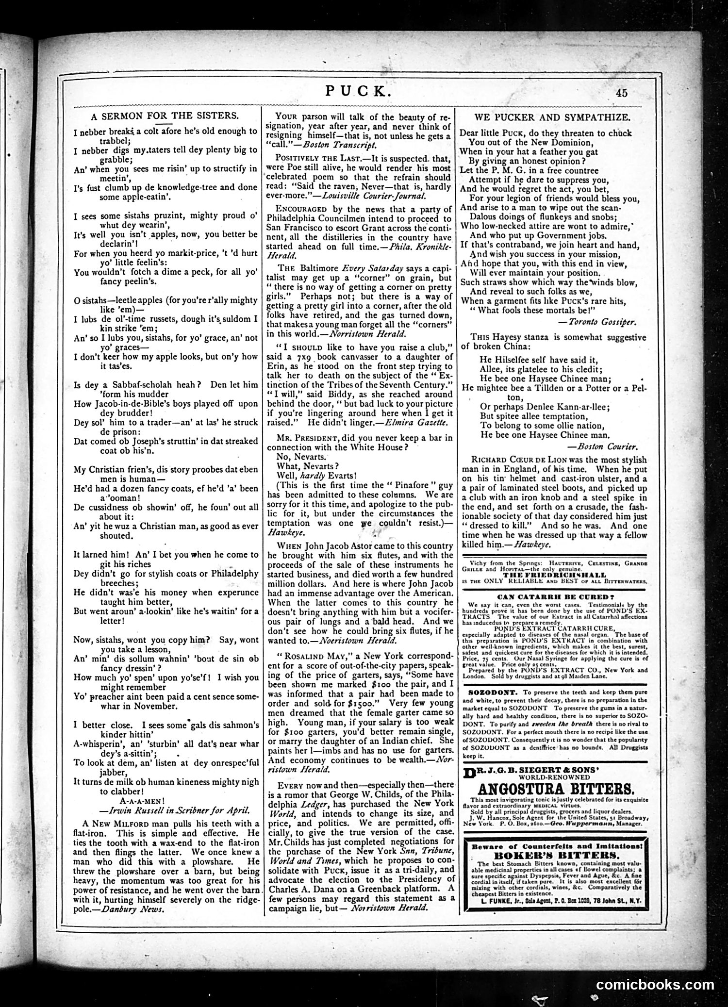 Puck — March 26, 1879 — page 13