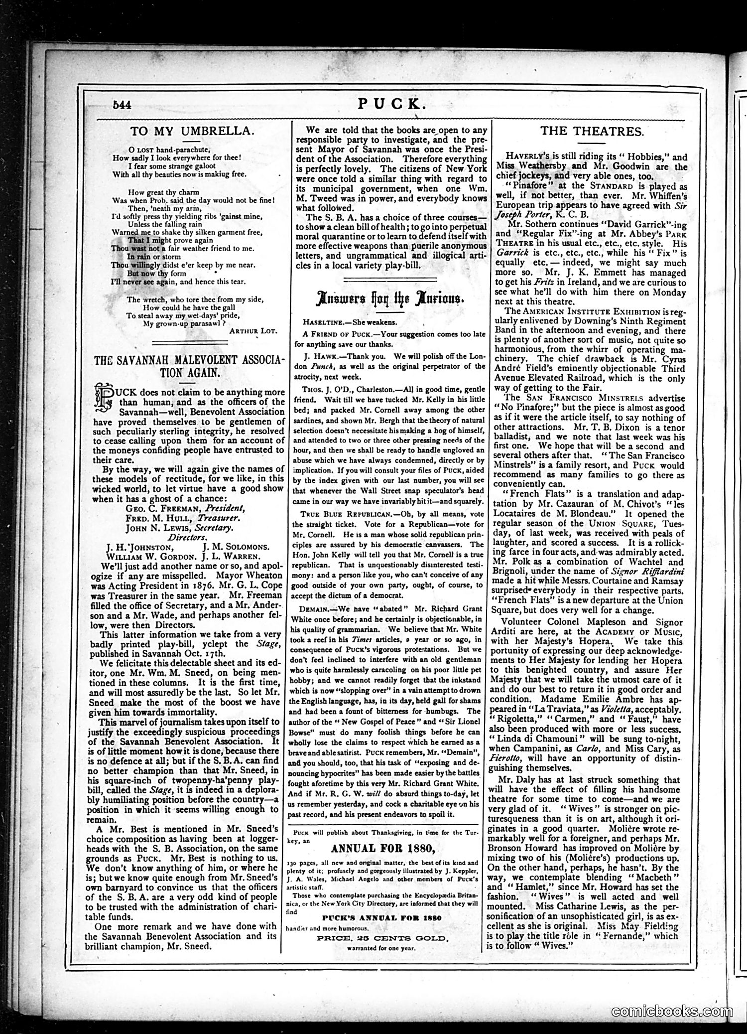 Puck — October 29, 1879 — page 10