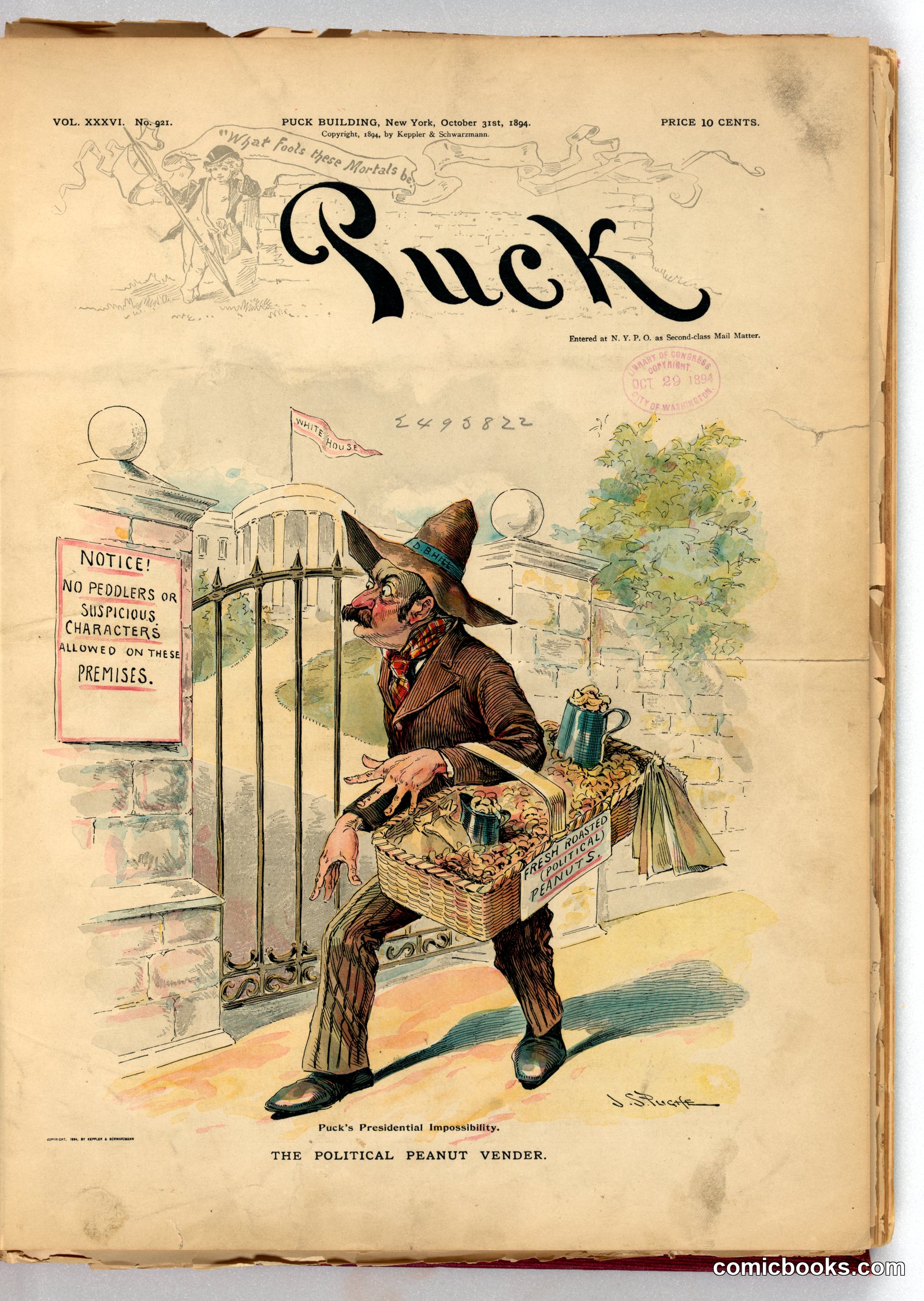 Puck's Presidential Impossibility: The Political Peanut Vender